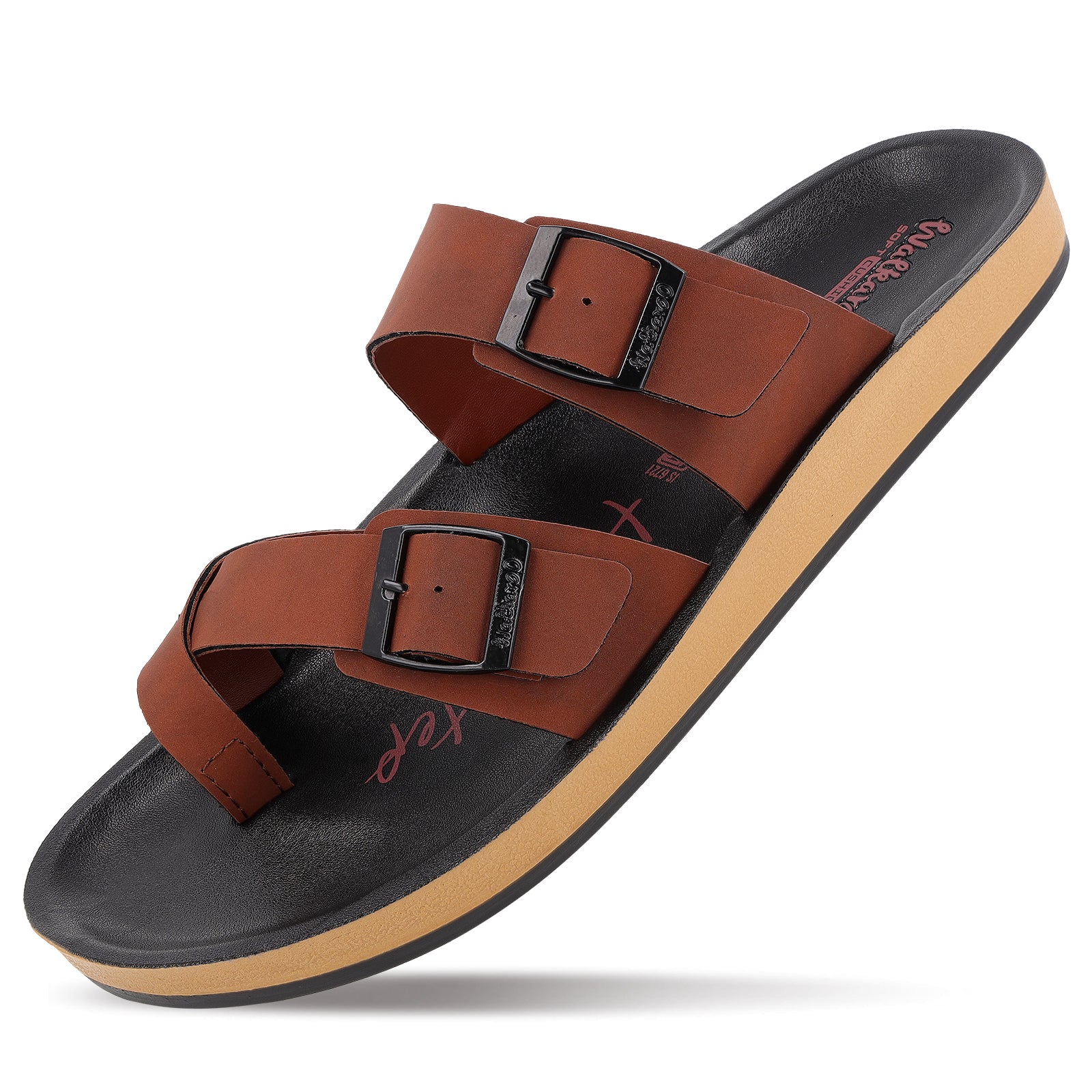 Men's Daily Wear Comfort Sandals - WGP53208 Barn Red - Image 5