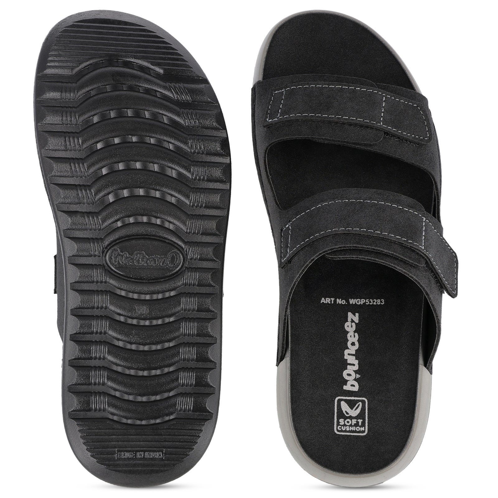 Men's Daily Wear Comfort Sandals - WGP53283 Black - Image 3