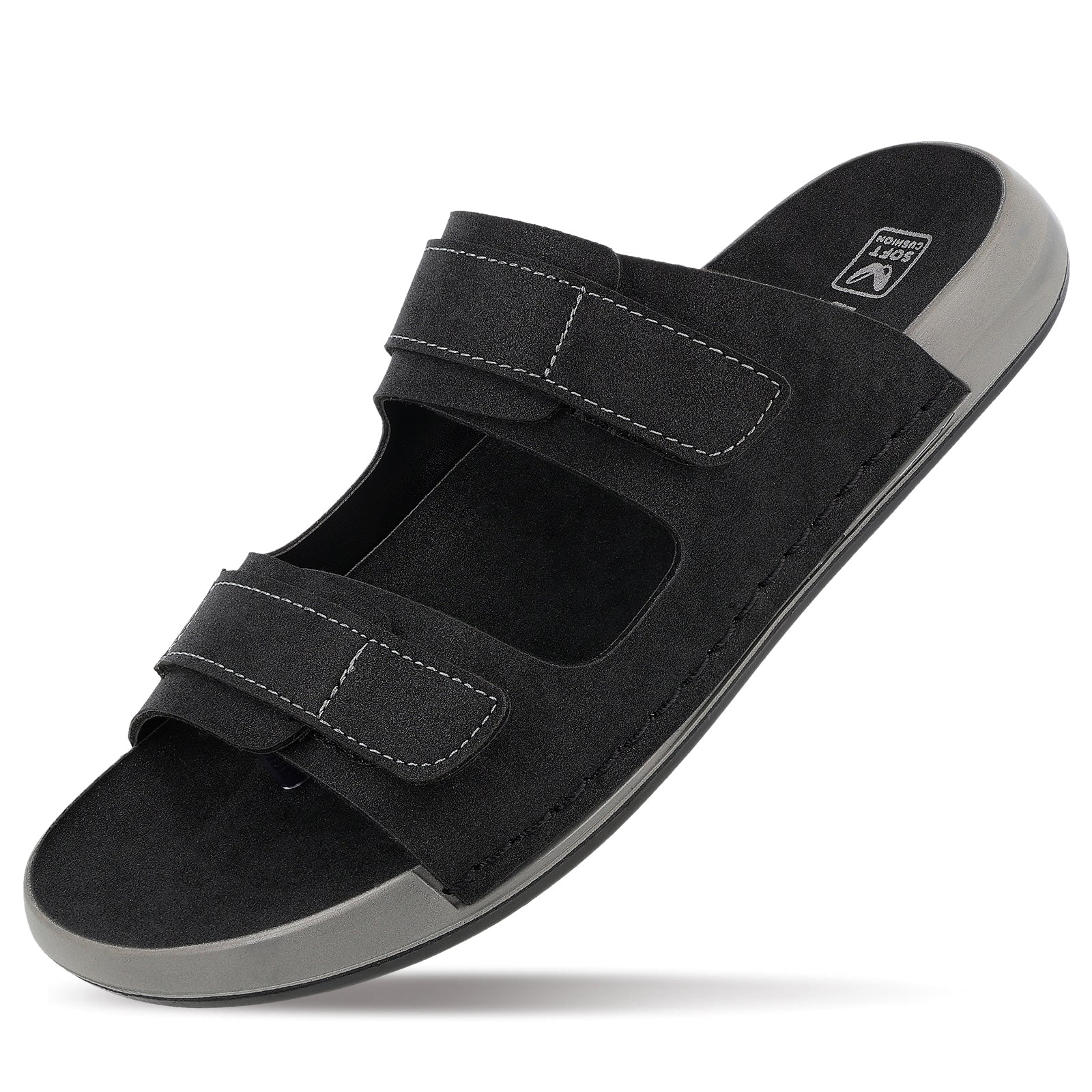 Men's Daily Wear Comfort Sandals - WGP53283 Black - Image 6