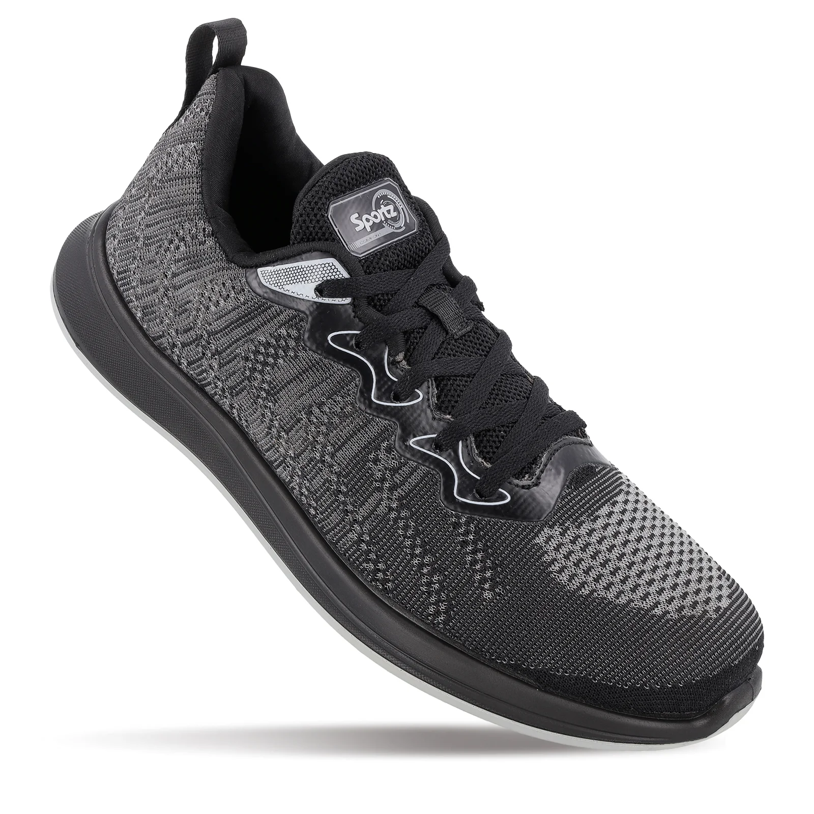 Men's Daily Wear Non Marking Sports Shoes  - WS6092 Black - Image 3