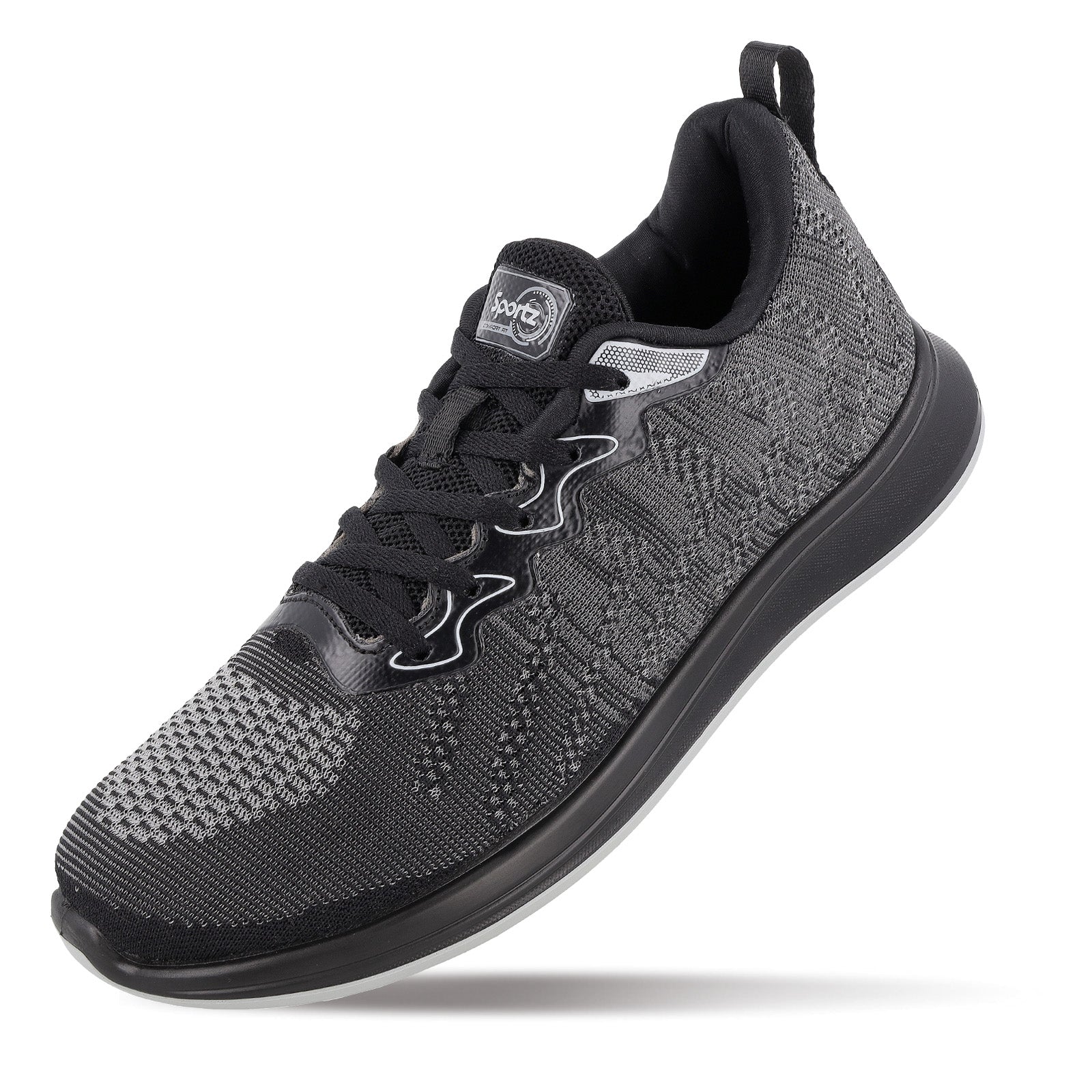 Men's Daily Wear Non Marking Sports Shoes  - WS6092 Black - Image 6