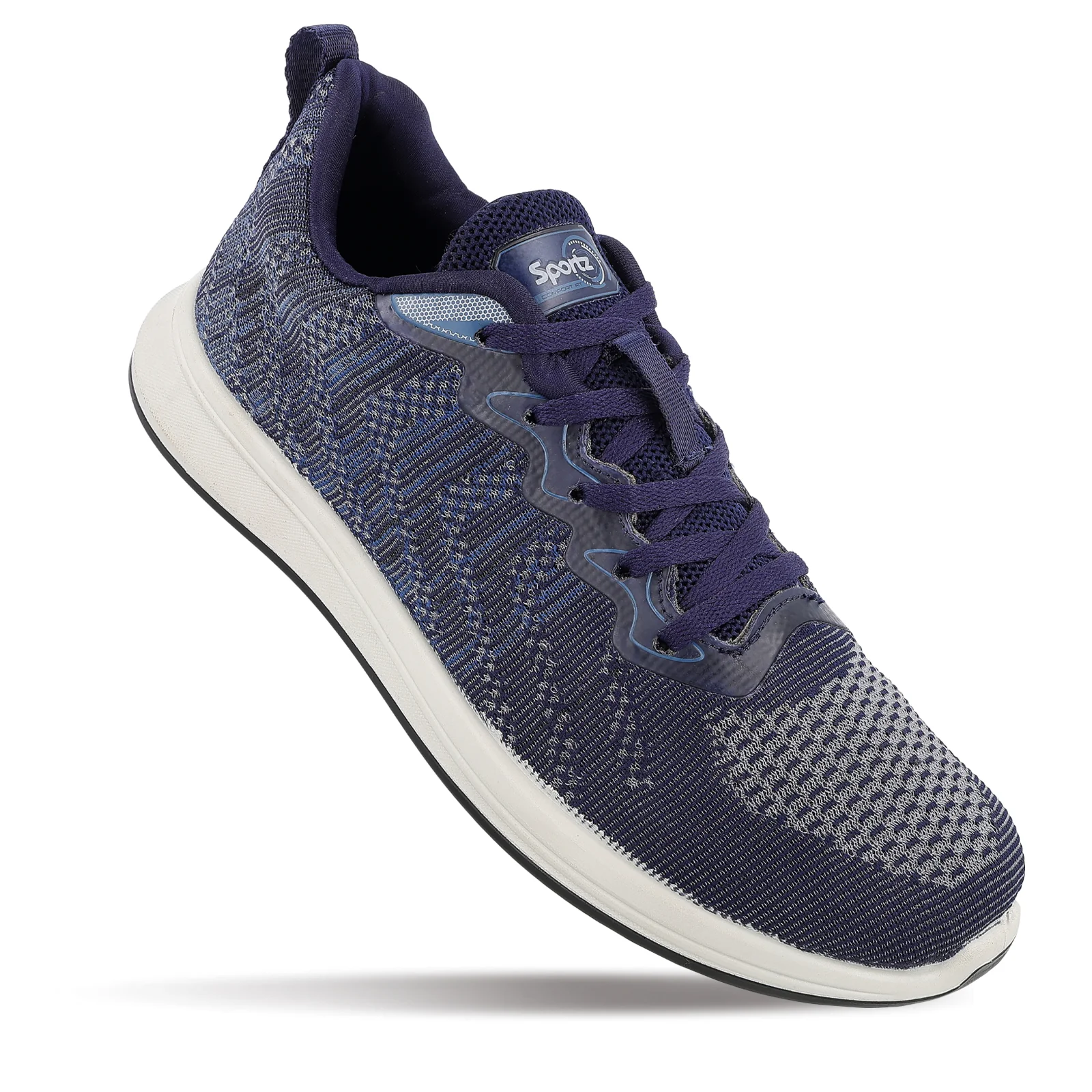 Men's Daily Wear Non Marking Sports Shoes  - WS6092 Navy Blue - Image 3
