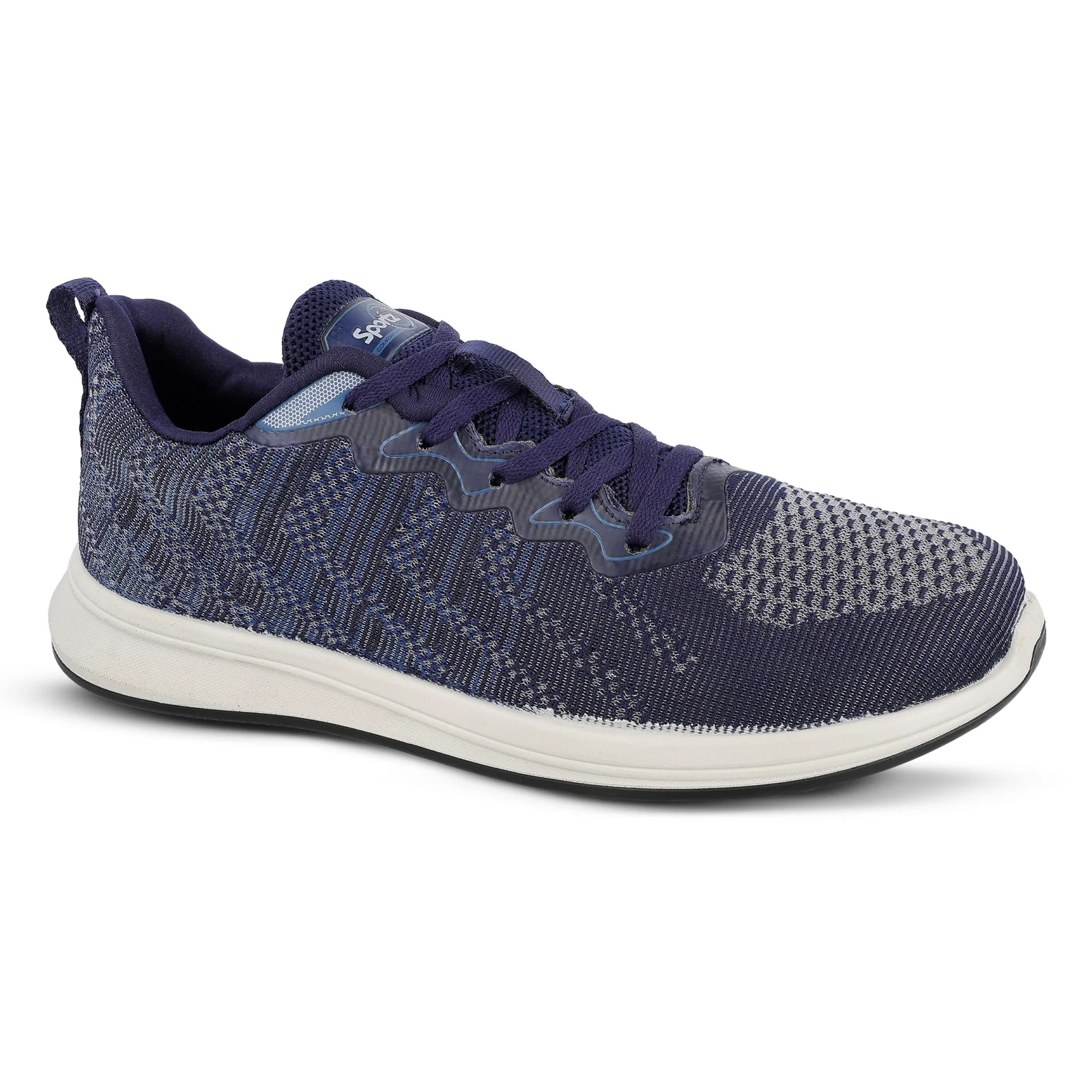 Men's Daily Wear Non Marking Sports Shoes  - WS6092 Navy Blue - Image 4