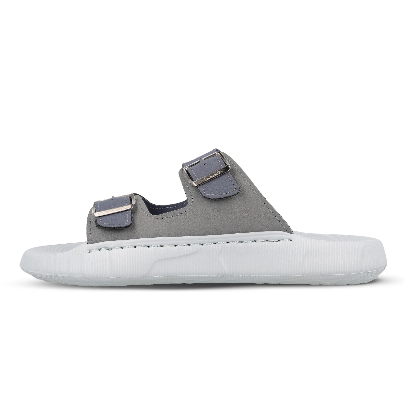 Men's Daily Wear Sandals - FGP45004 Light Grey Navy Blue - Image 3