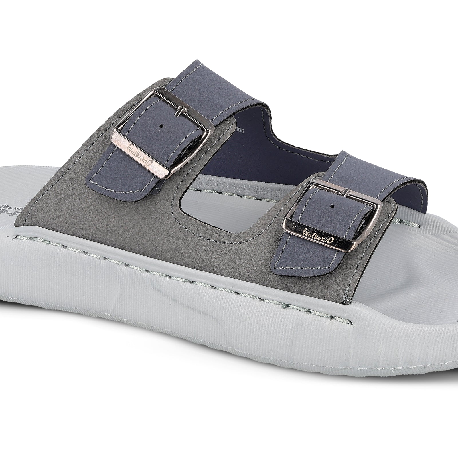 Men's Daily Wear Sandals - FGP45004 Light Grey Navy Blue - Image 4