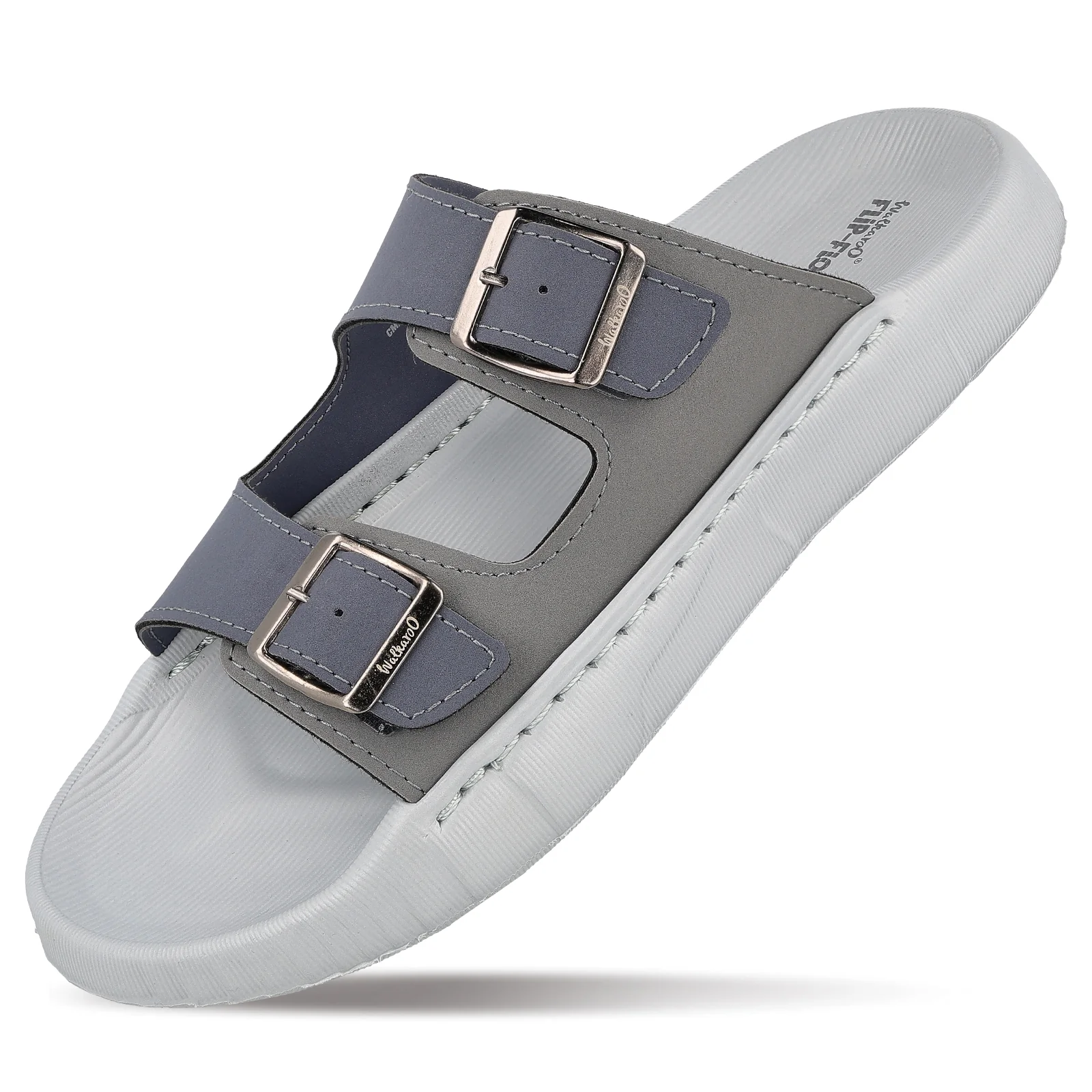 Men's Daily Wear Sandals - FGP45004 Light Grey Navy Blue - Image 5