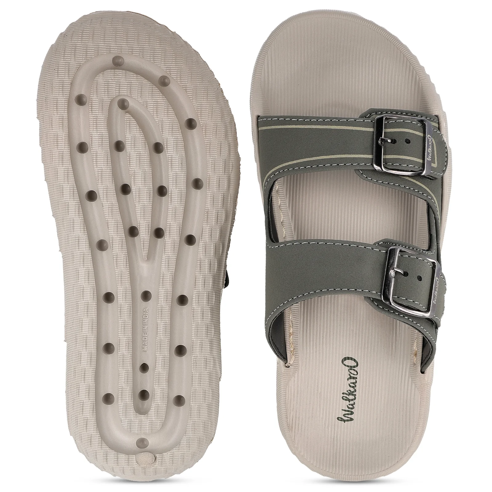 Men's Daily Wear Sandals - WC8764 Greige Olive - Image 3