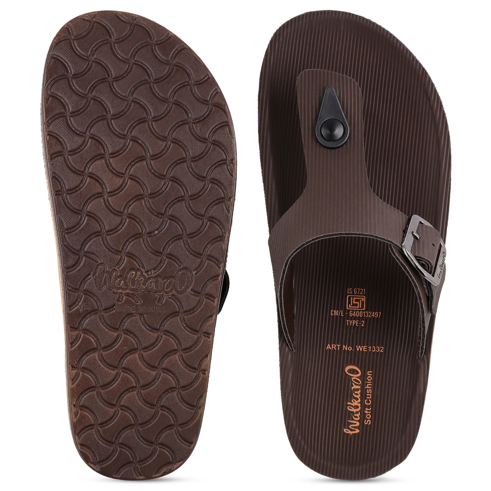 Men's Daily Wear Sandals - WE1332 Linx Brown - Image 2