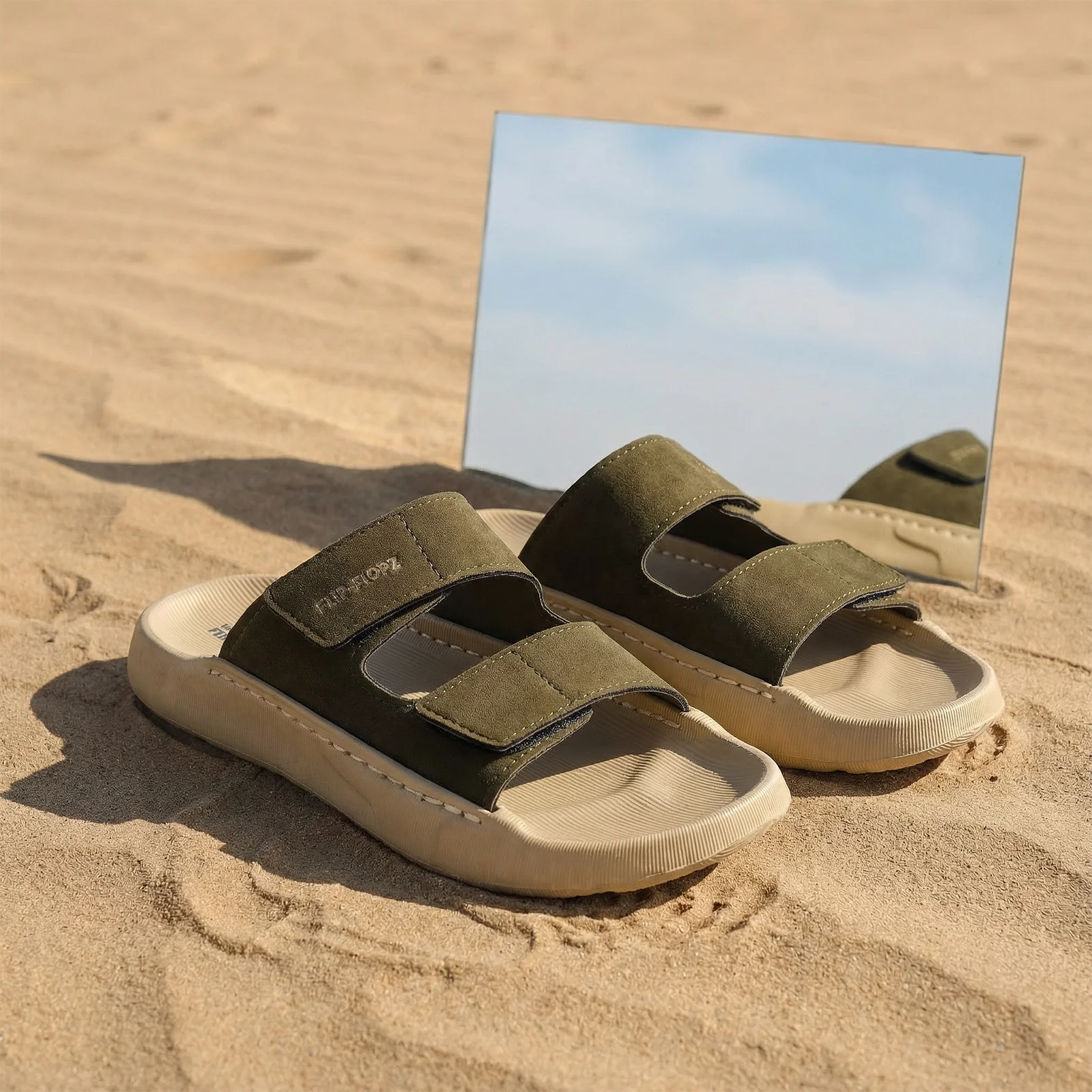 Men's Daily Wear Sandals - WE8821 Khaki Olive - Image 3
