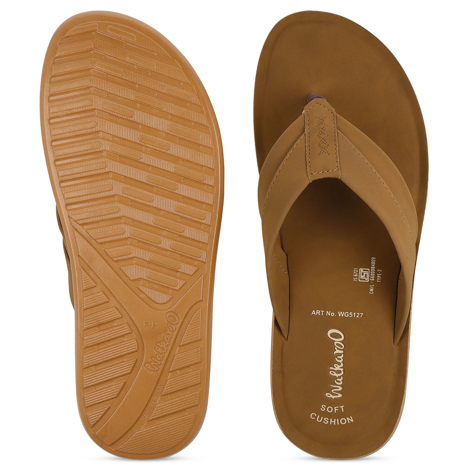 Men's Daily Wear Sandals  - WG5127 Cedar Tan - Image 3