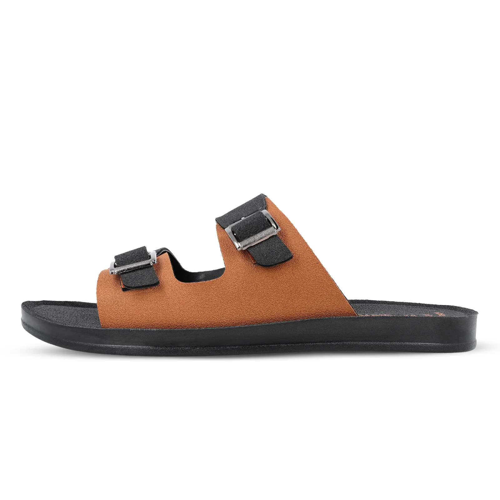 Men's Daily Wear Sandals - WG5661 Black Tan - Image 3