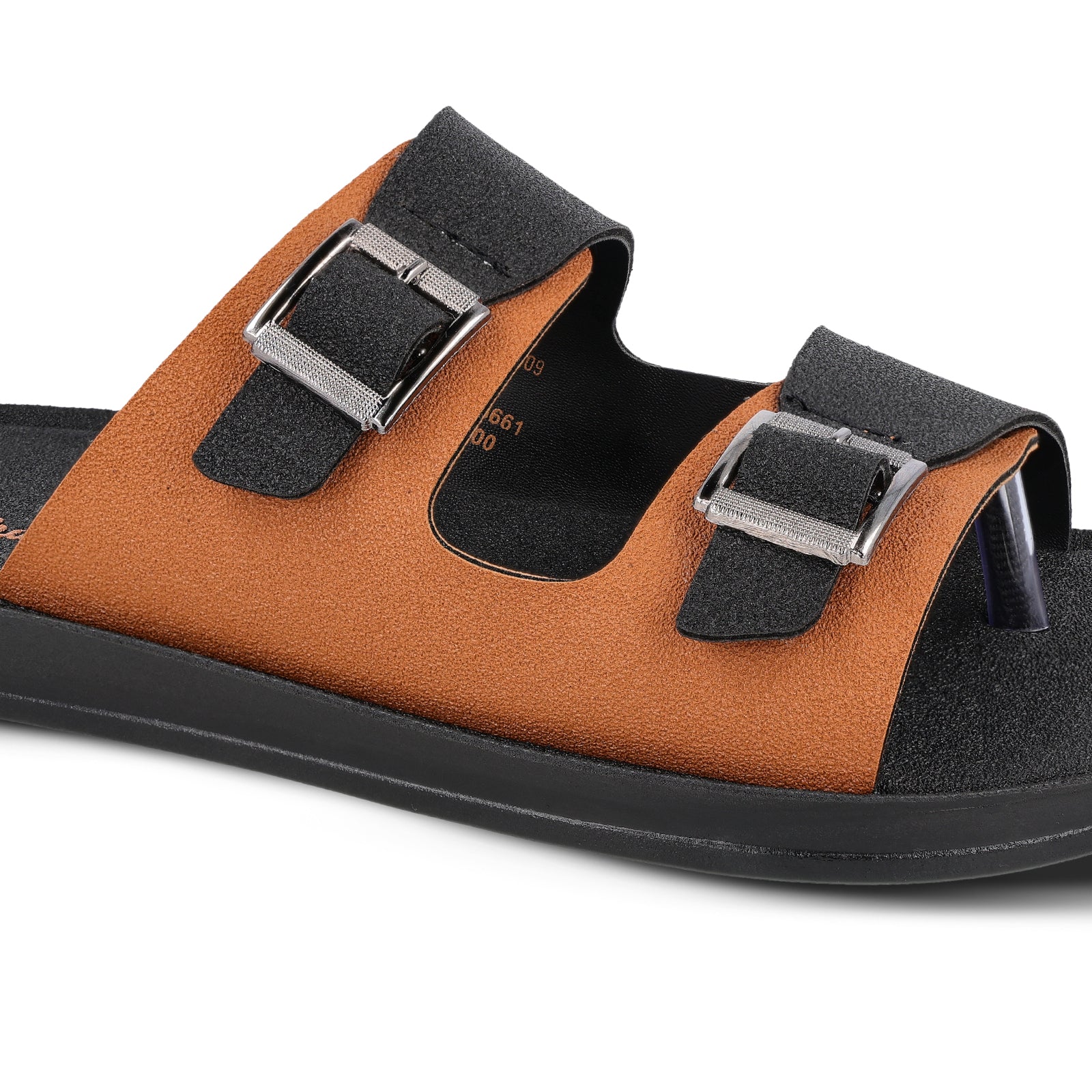 Men's Daily Wear Sandals - WG5661 Black Tan - Image 4