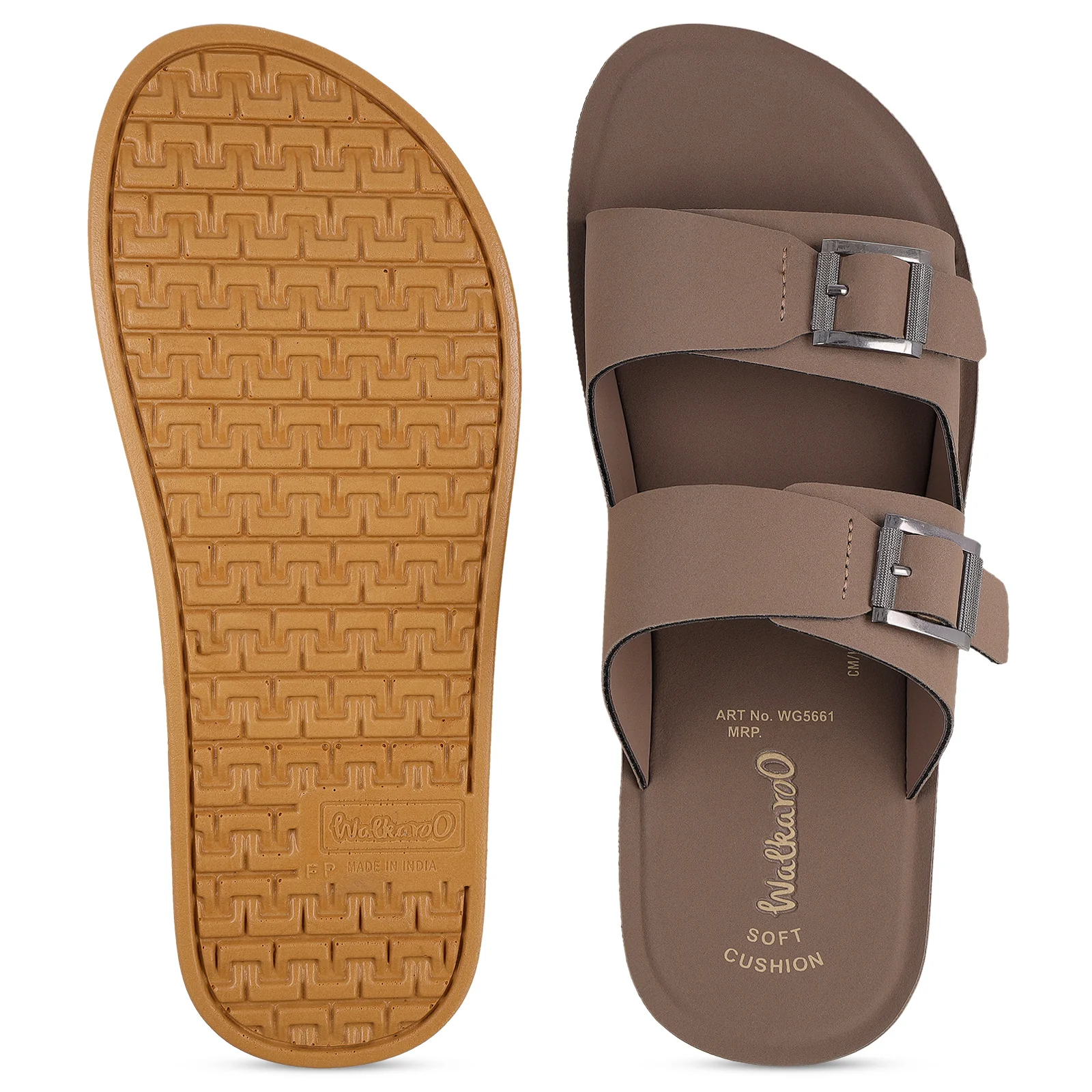 Men's Daily Wear Sandals  - WG5661 Camel - Image 2