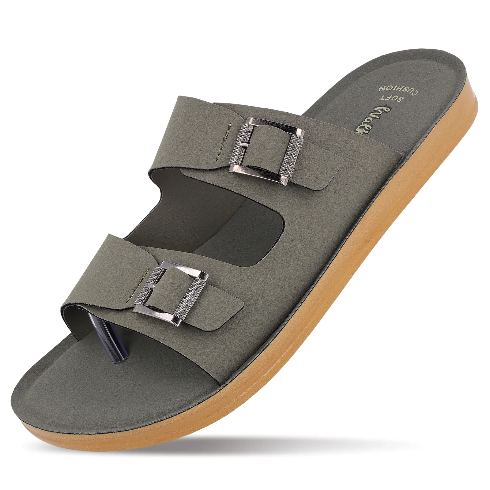 Men's Daily Wear Sandals  - WG5661 Olive - Image 5