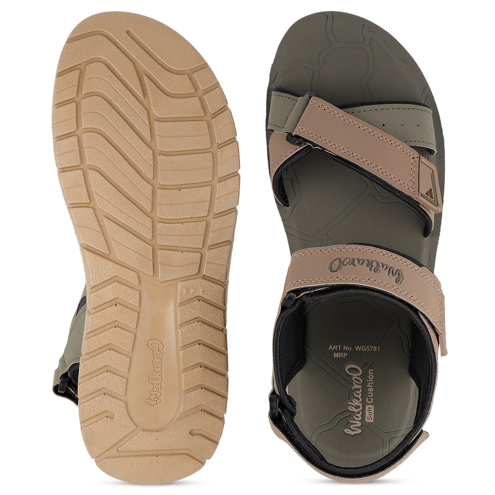 Men's Sports Sandals  - WG5781 Camel - Image 2