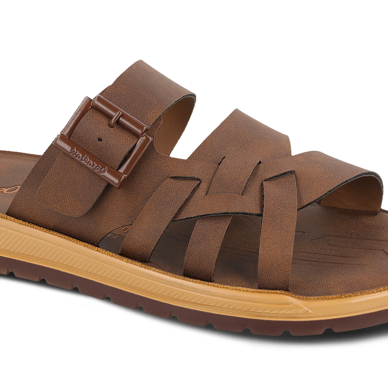 Men's Daily Wear Sandals - WGP53054 Brown - Image 4