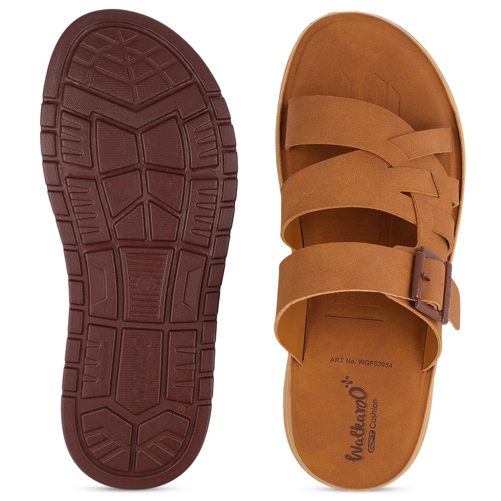Men's Daily Wear Sandals - WGP53054 Tan - Image 2