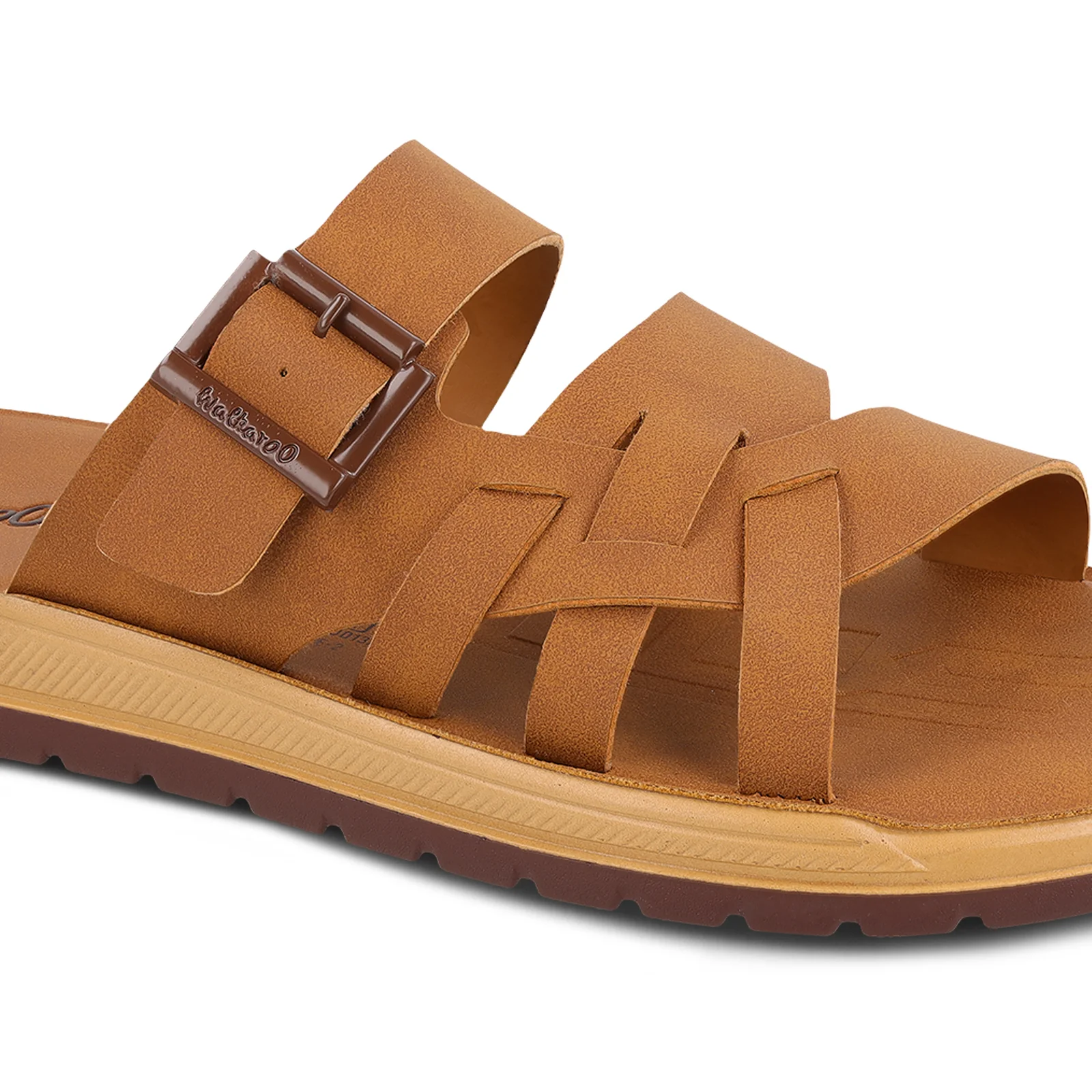 Men's Daily Wear Sandals - WGP53054 Tan - Image 4