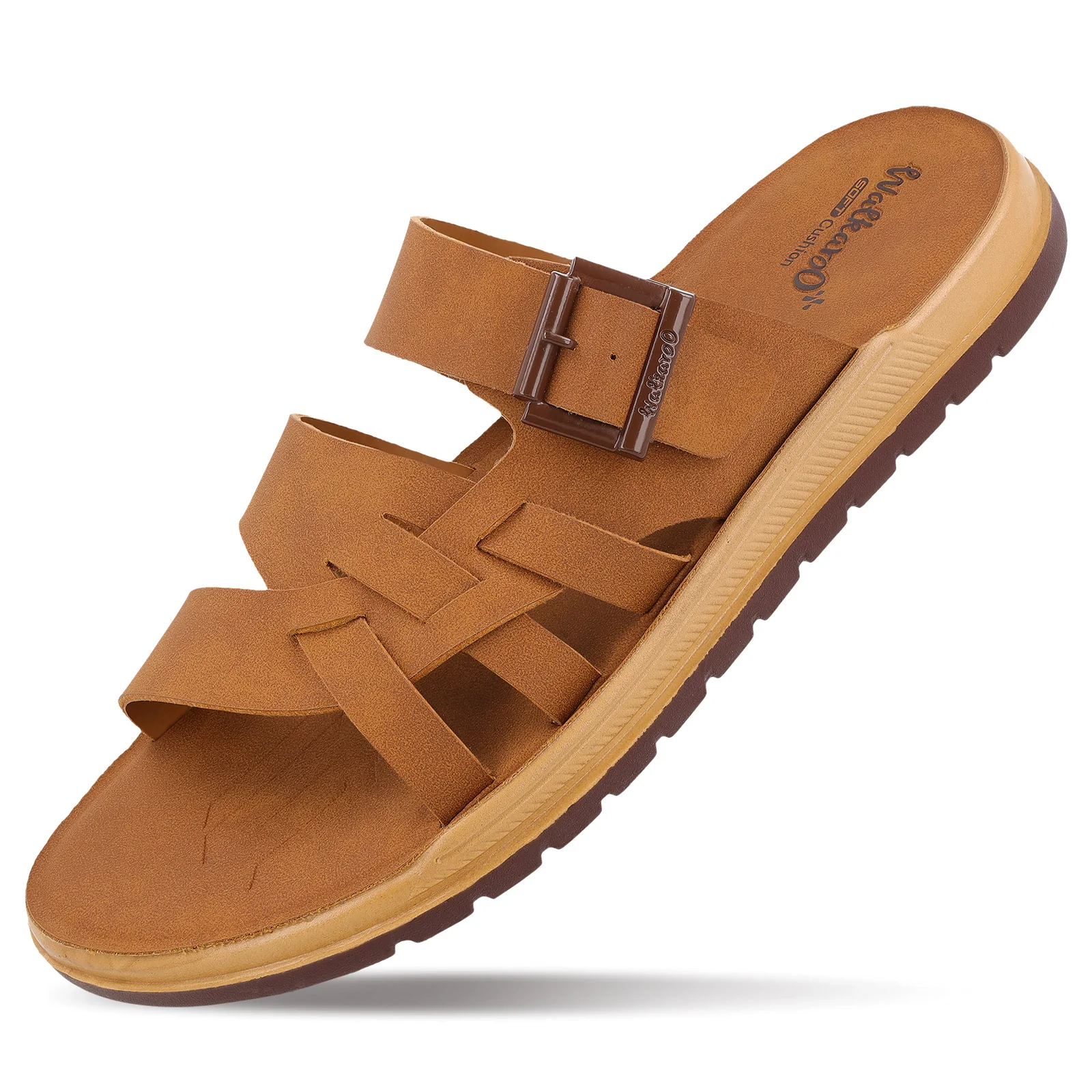 Men's Daily Wear Sandals - WGP53054 Tan - Image 5
