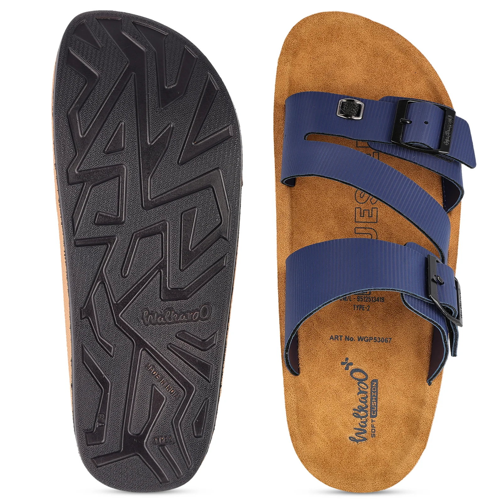 Men's Daily Wear Sandals - WGP53067 Blue - Image 3