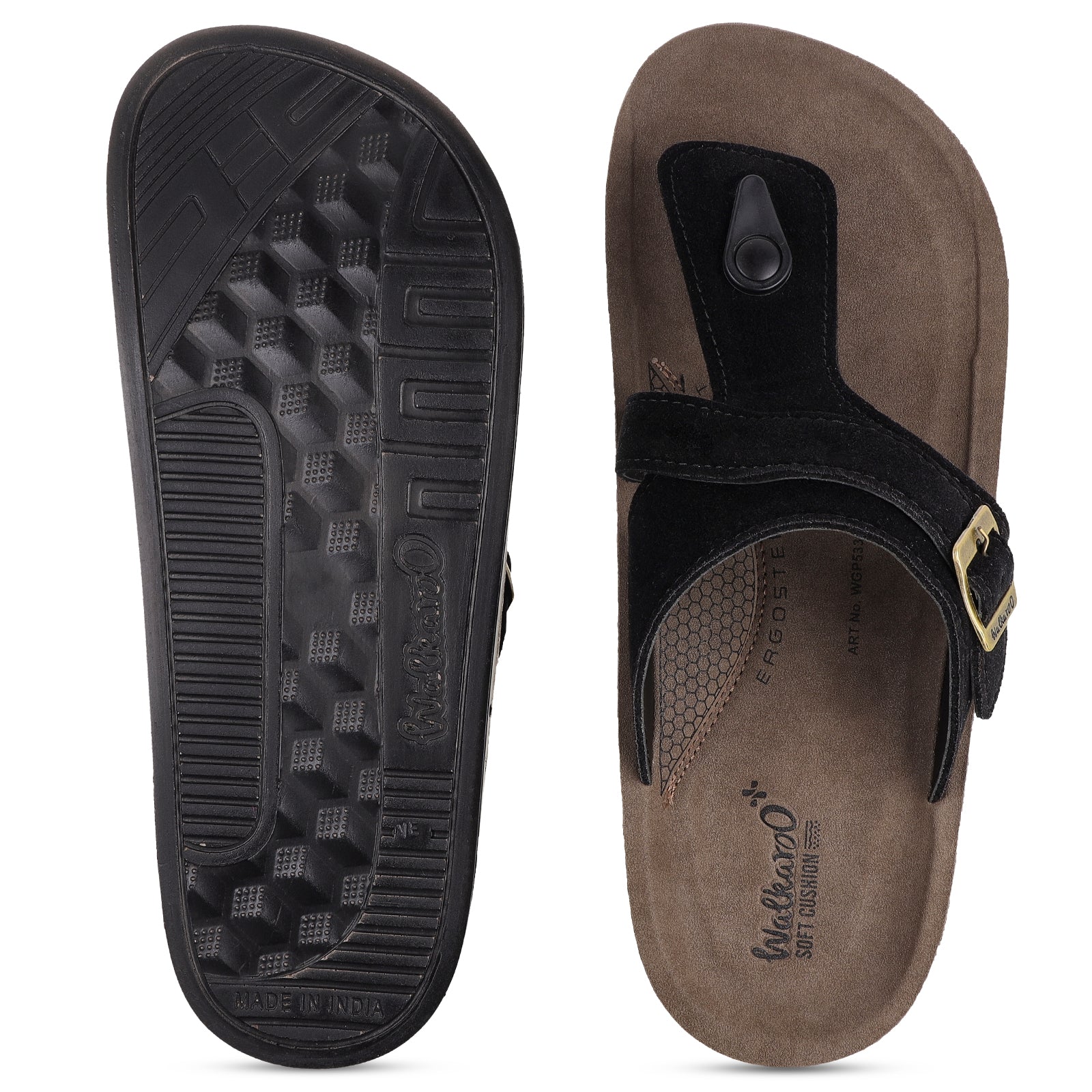 Men's Daily Wear Sandals - WGP53302 Black - Image 2