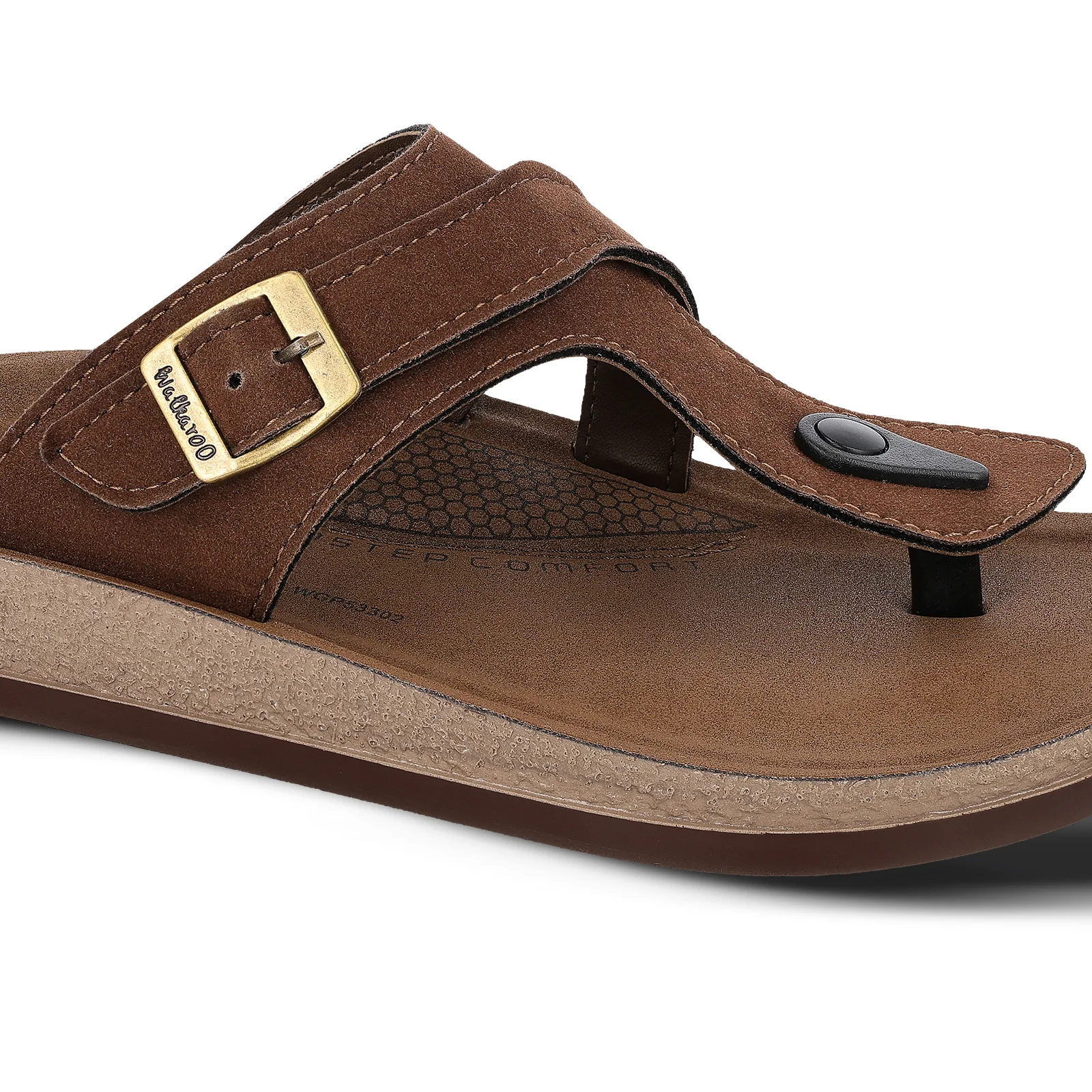 Men's Daily Wear Sandals - WGP53302 Brown - Image 4