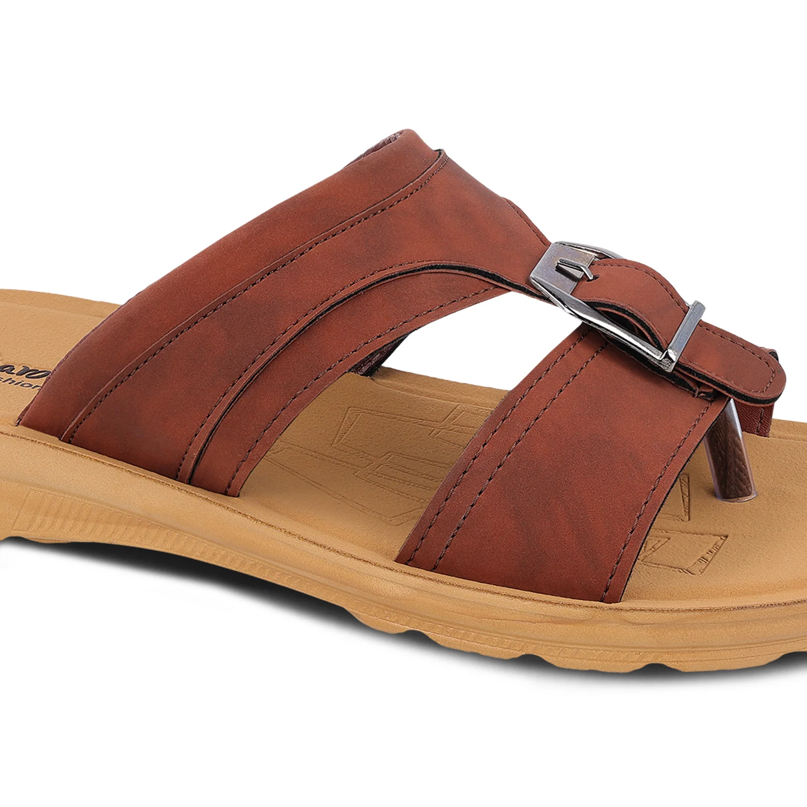 Men's Daily Wear Sandals - WGR53002 Barn Red - Image 4