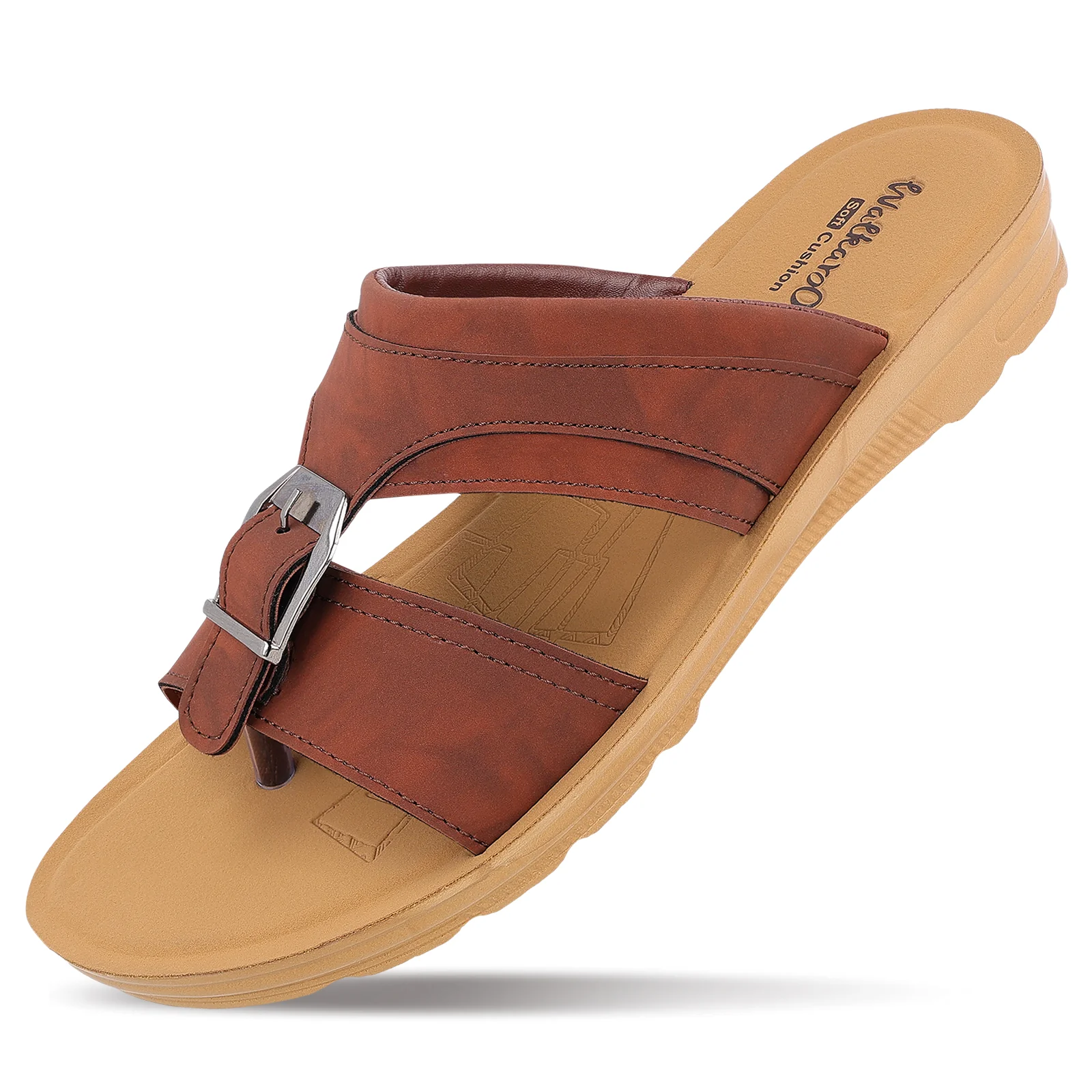 Men's Daily Wear Sandals - WGR53002 Barn Red - Image 5
