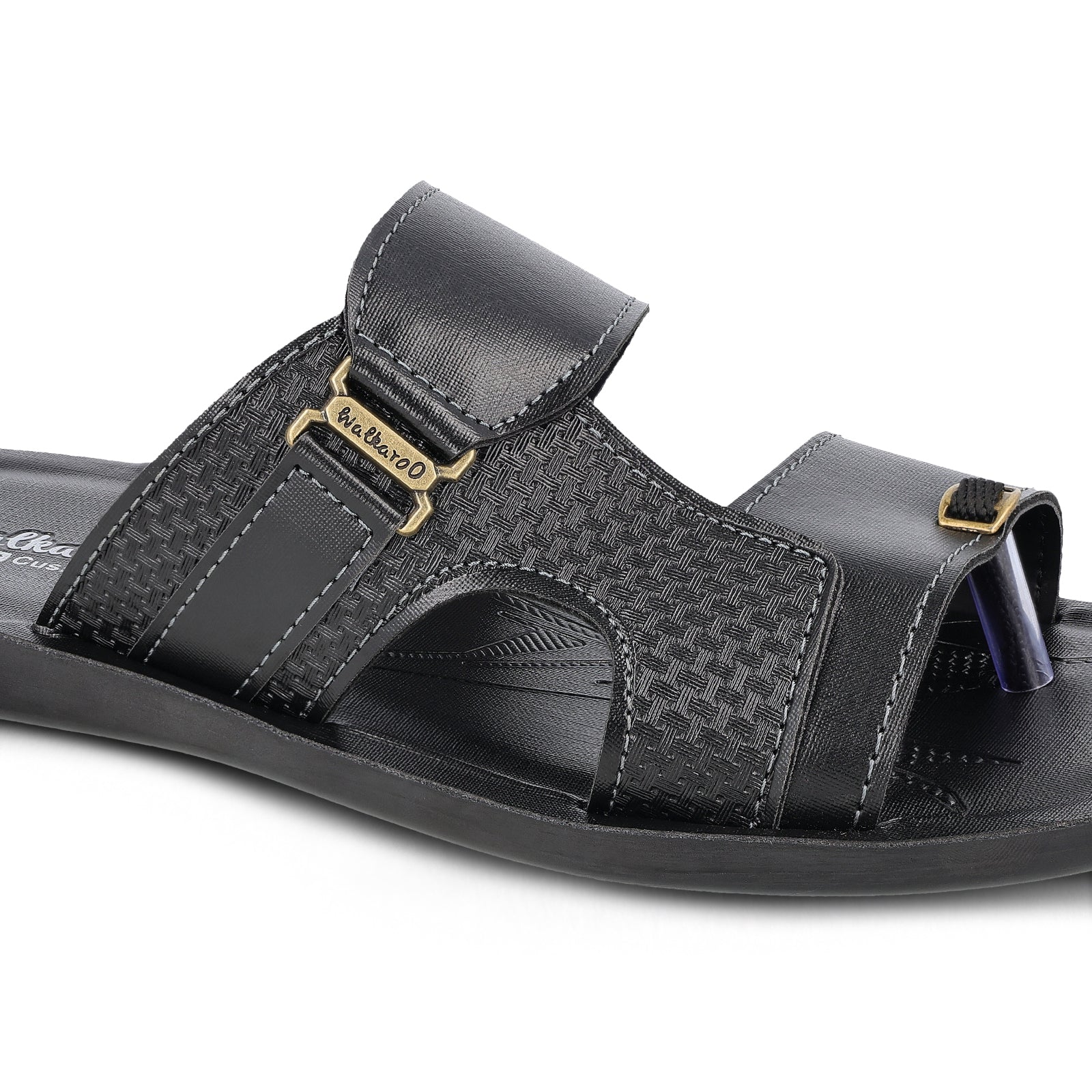 Men's Daily Wear Sandals - WGR53041 Black - Image 4