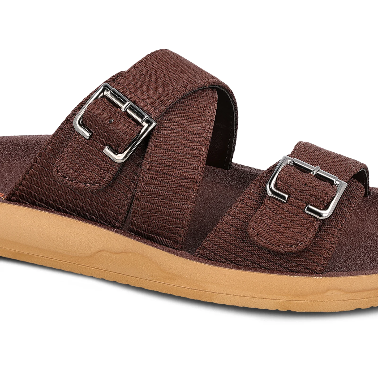 Men's Daily Wear Sandals - WGR53045 Brown - Image 4