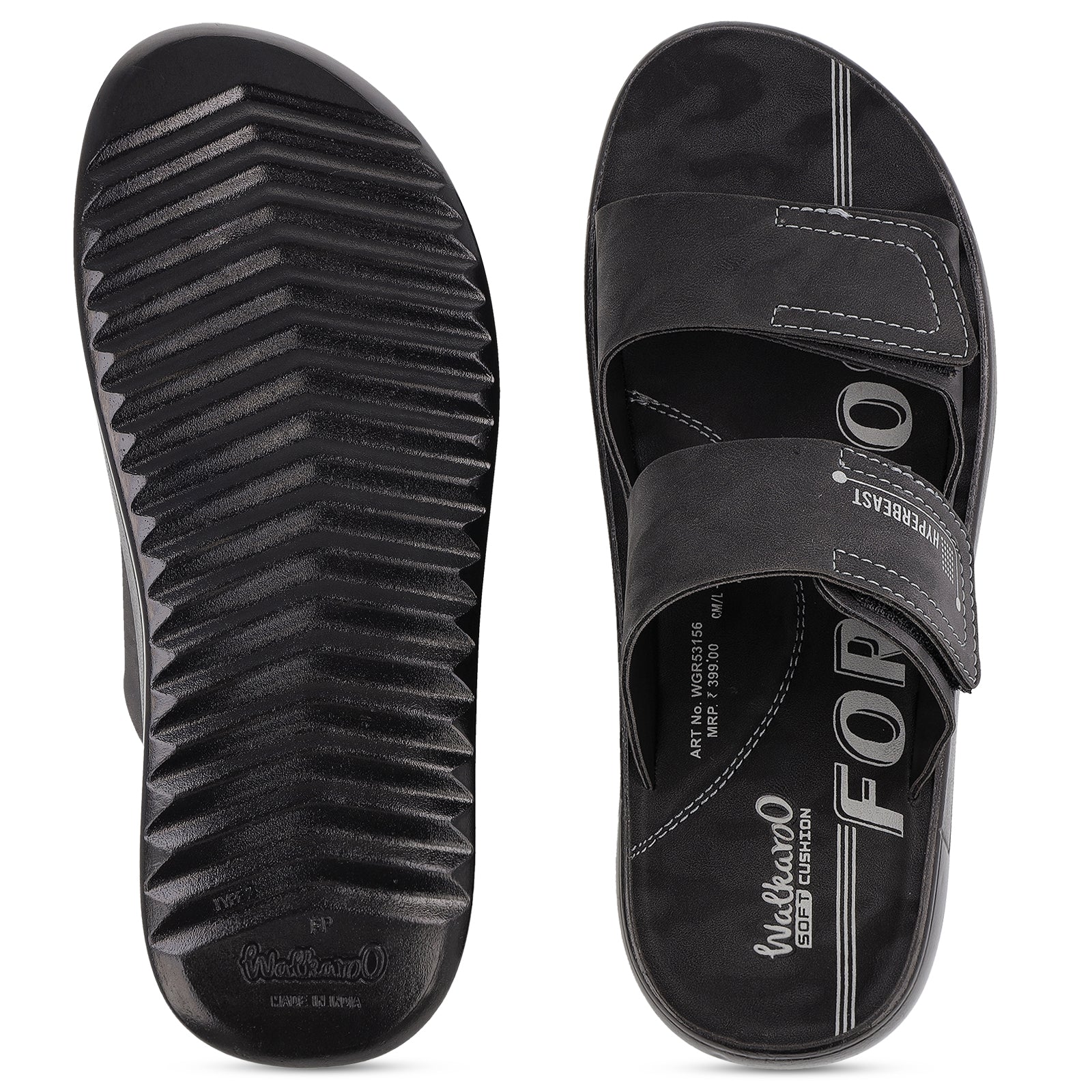 Men's Daily Wear Sandals - WGR53156 Black - Image 2