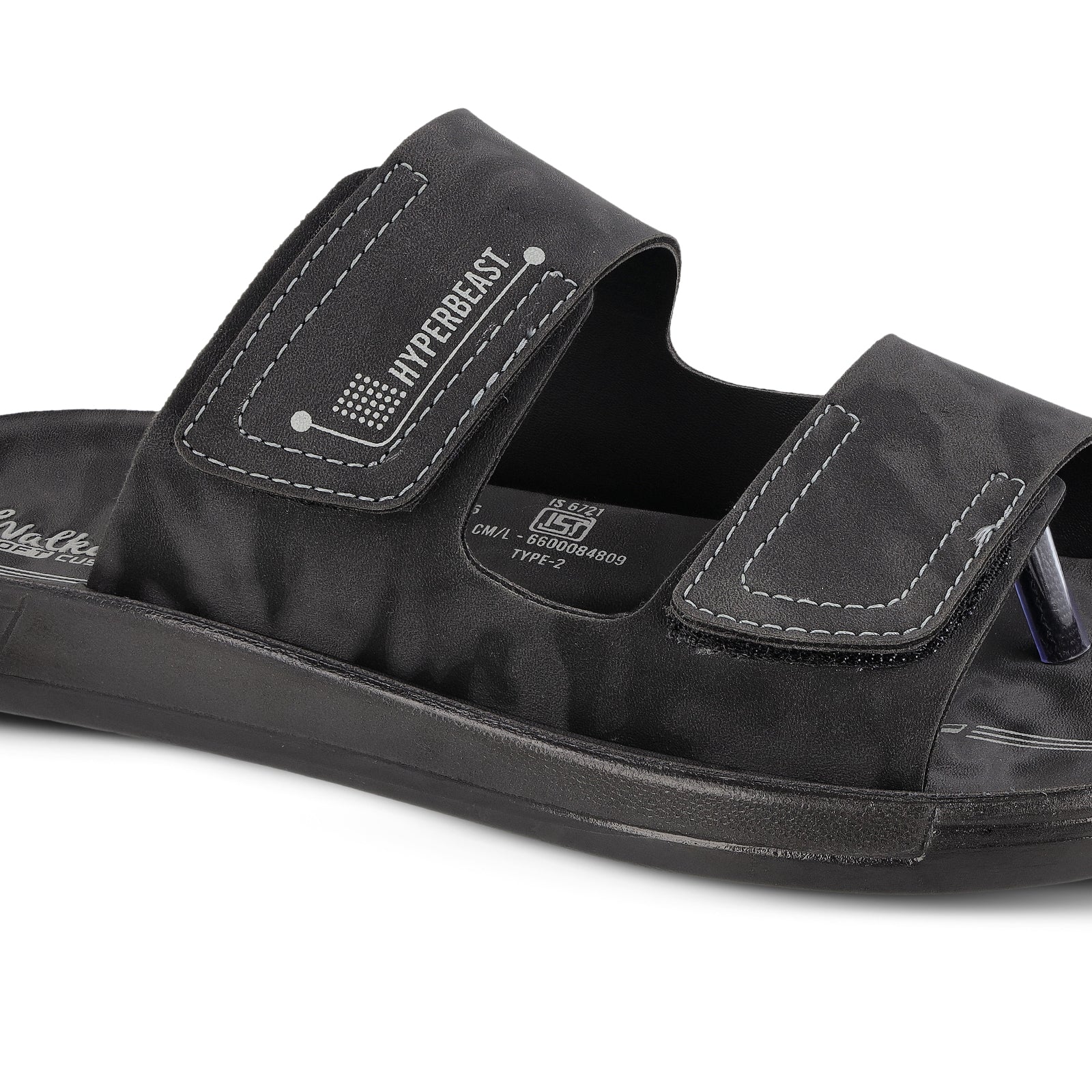Men's Daily Wear Sandals - WGR53156 Black - Image 4