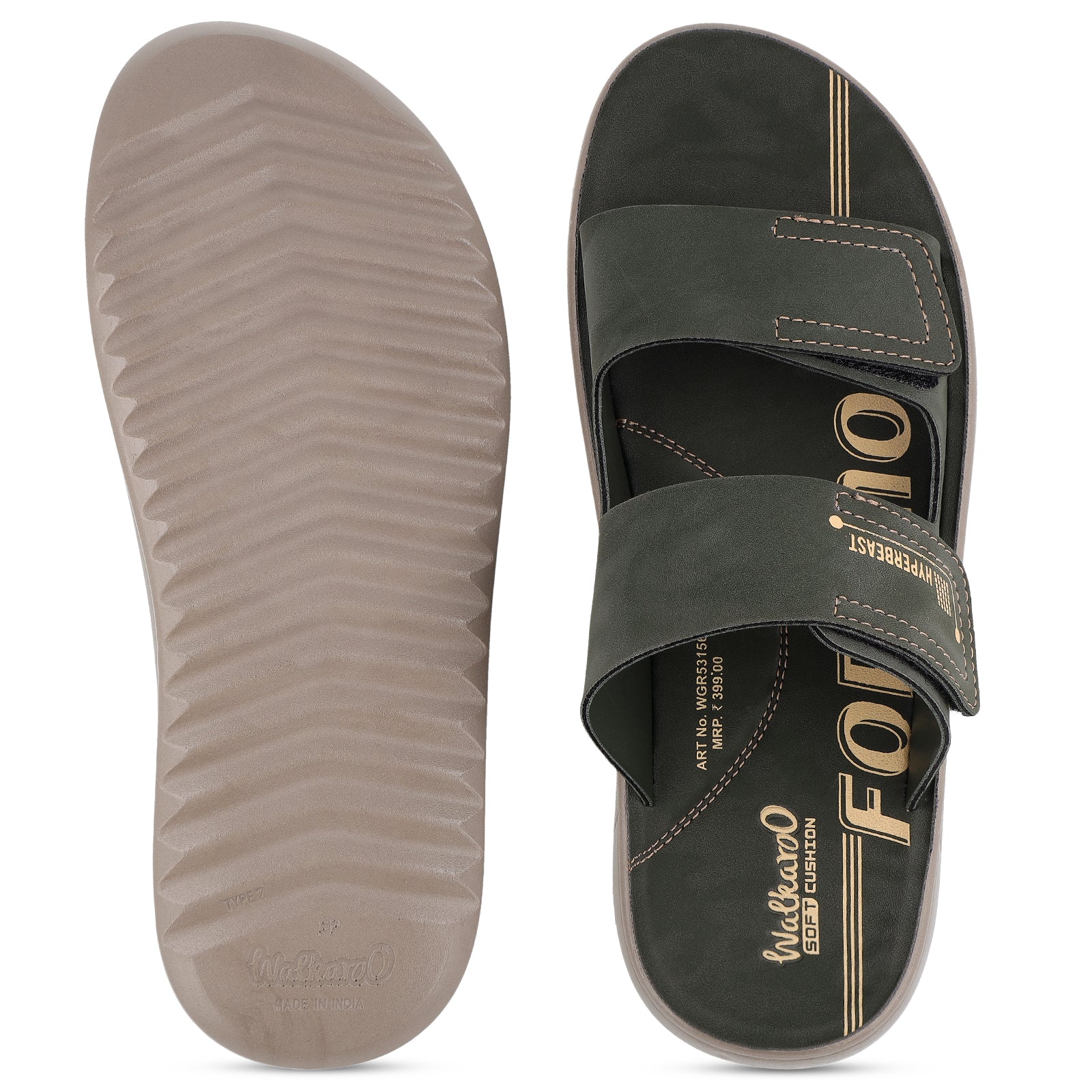 Men's Daily Wear Sandals - WGR53156 Olive - Image 2