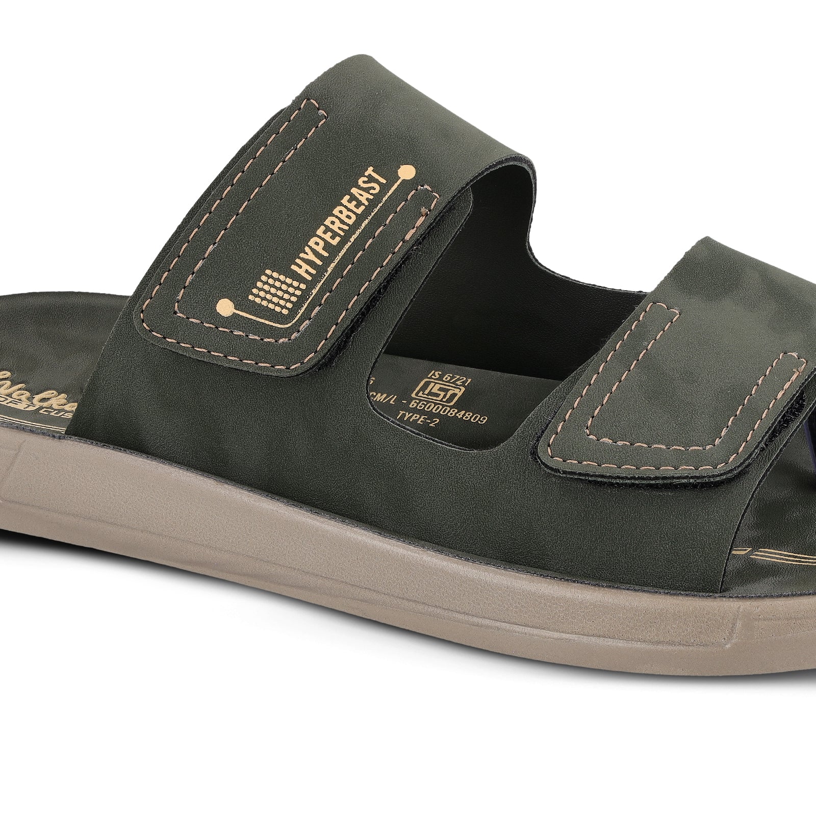 Men's Daily Wear Sandals - WGR53156 Olive - Image 4