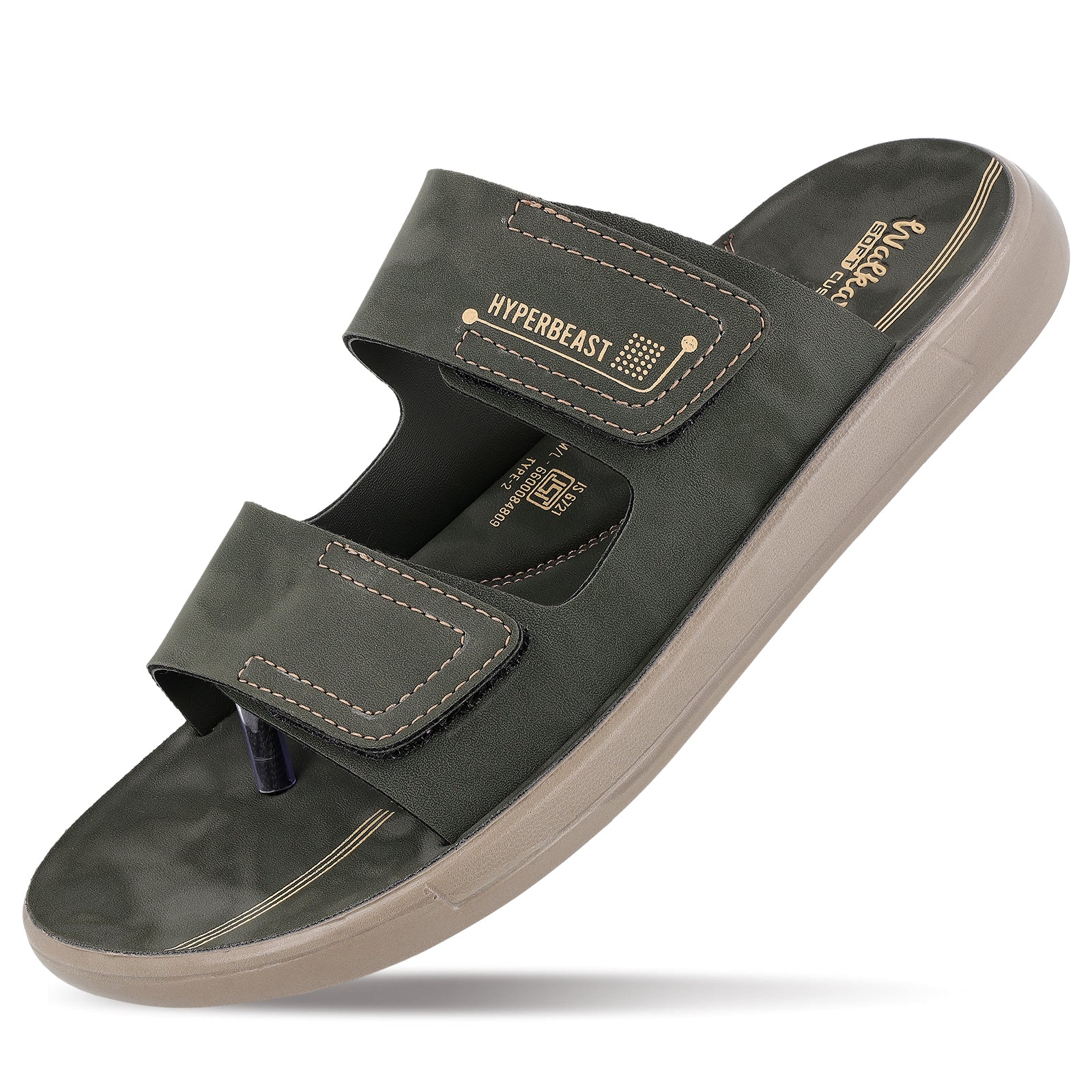 Men's Daily Wear Sandals - WGR53156 Olive - Image 5