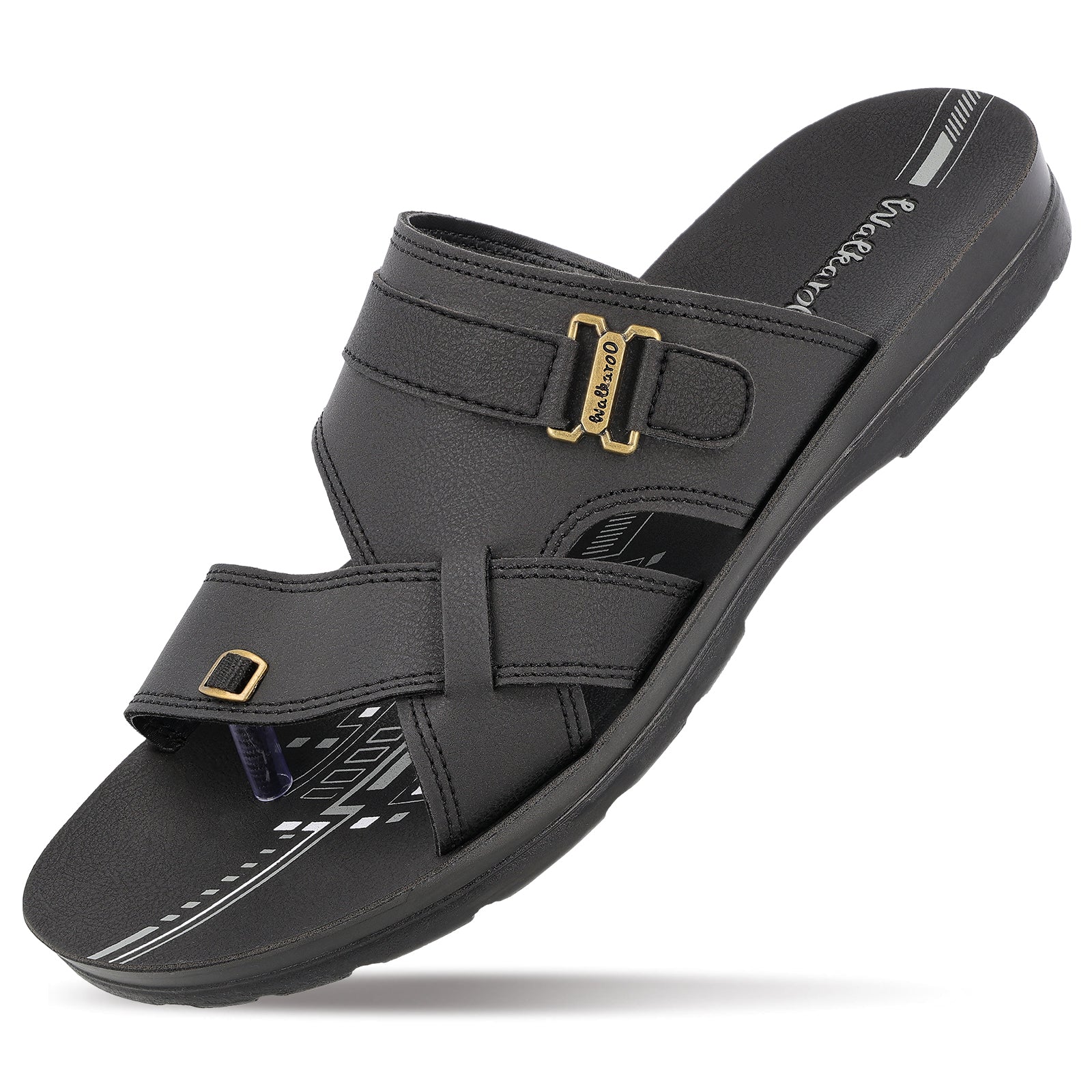 Men's Daily Wear Sandals - WGR53203 Black - Image 6