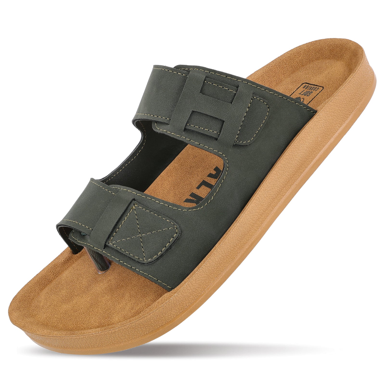 Men's Daily Wear Sandals - WGR53211 Olive - Image 6