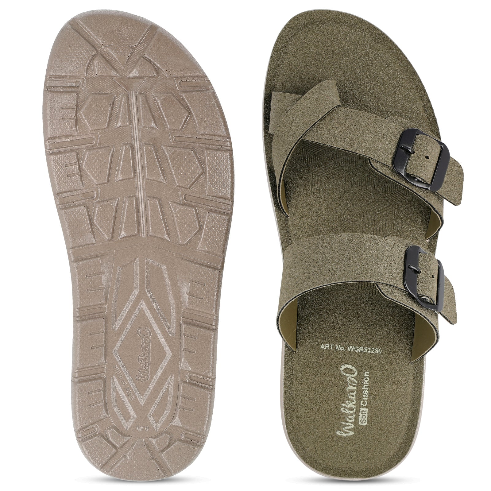 Men's Daily Wear Sandals - WGR53230 Olive - Image 2