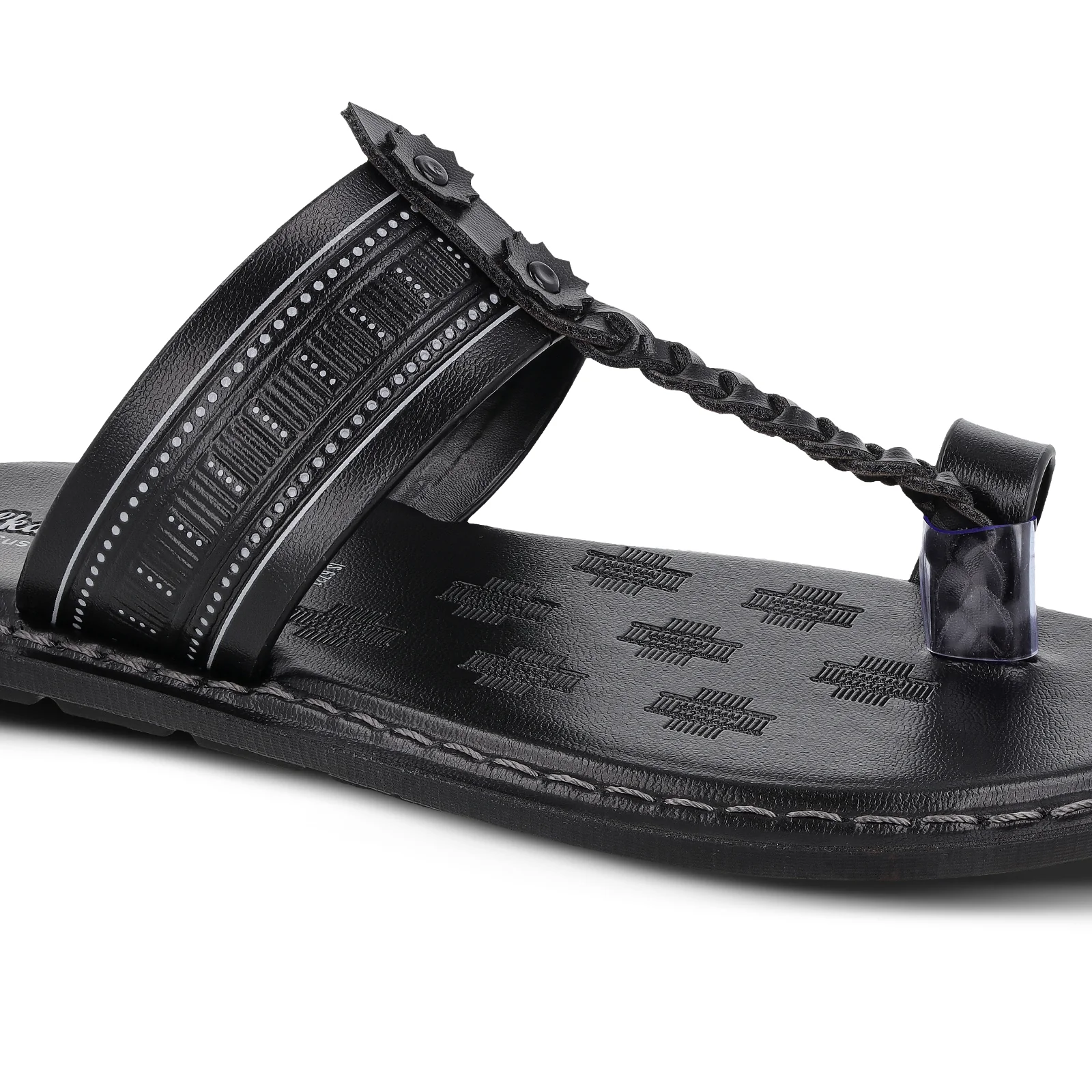 Men's Daily Wear Sandals - WGR53346 Black - Image 4