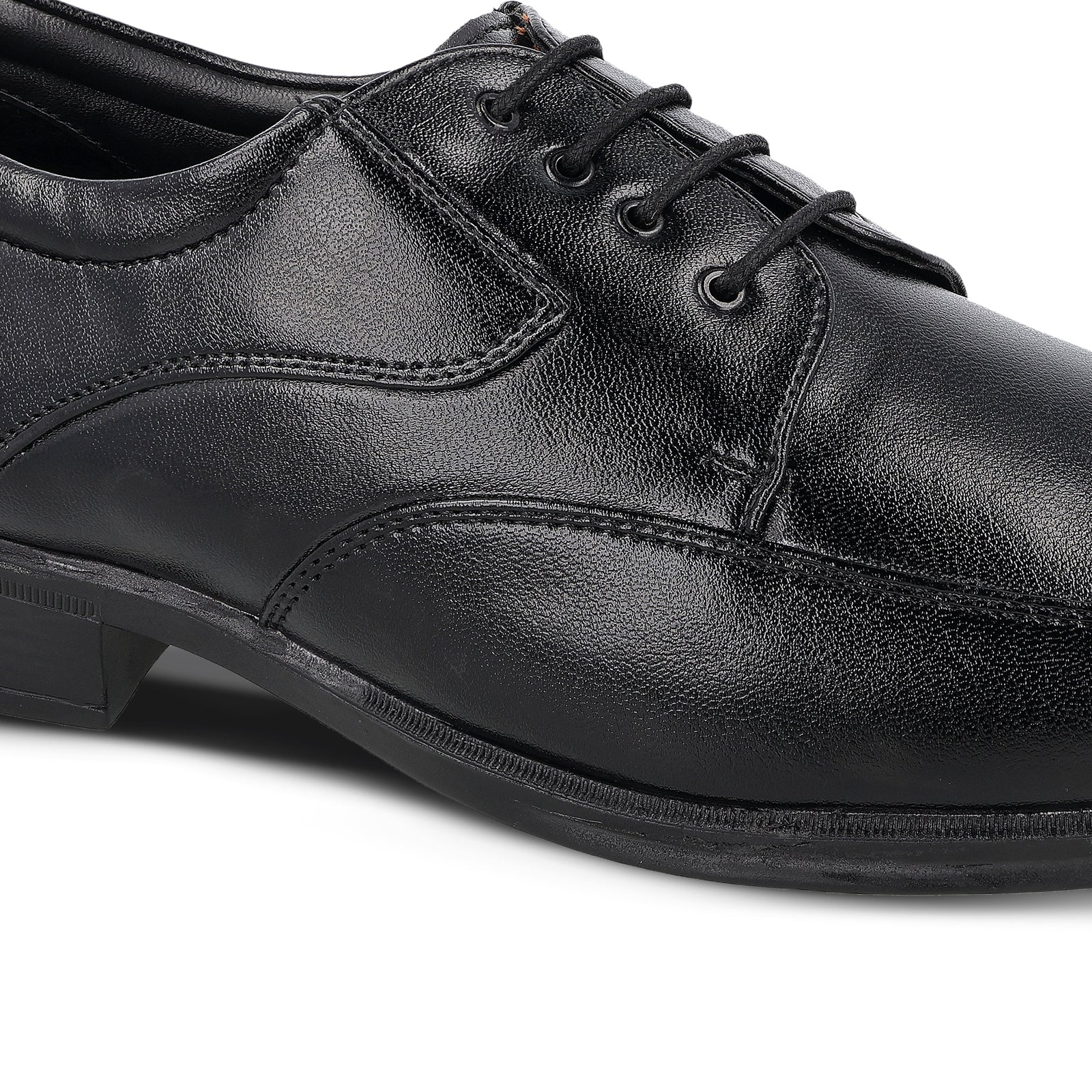 Men's Derby formal Shoes - 17143 Black - Image 4