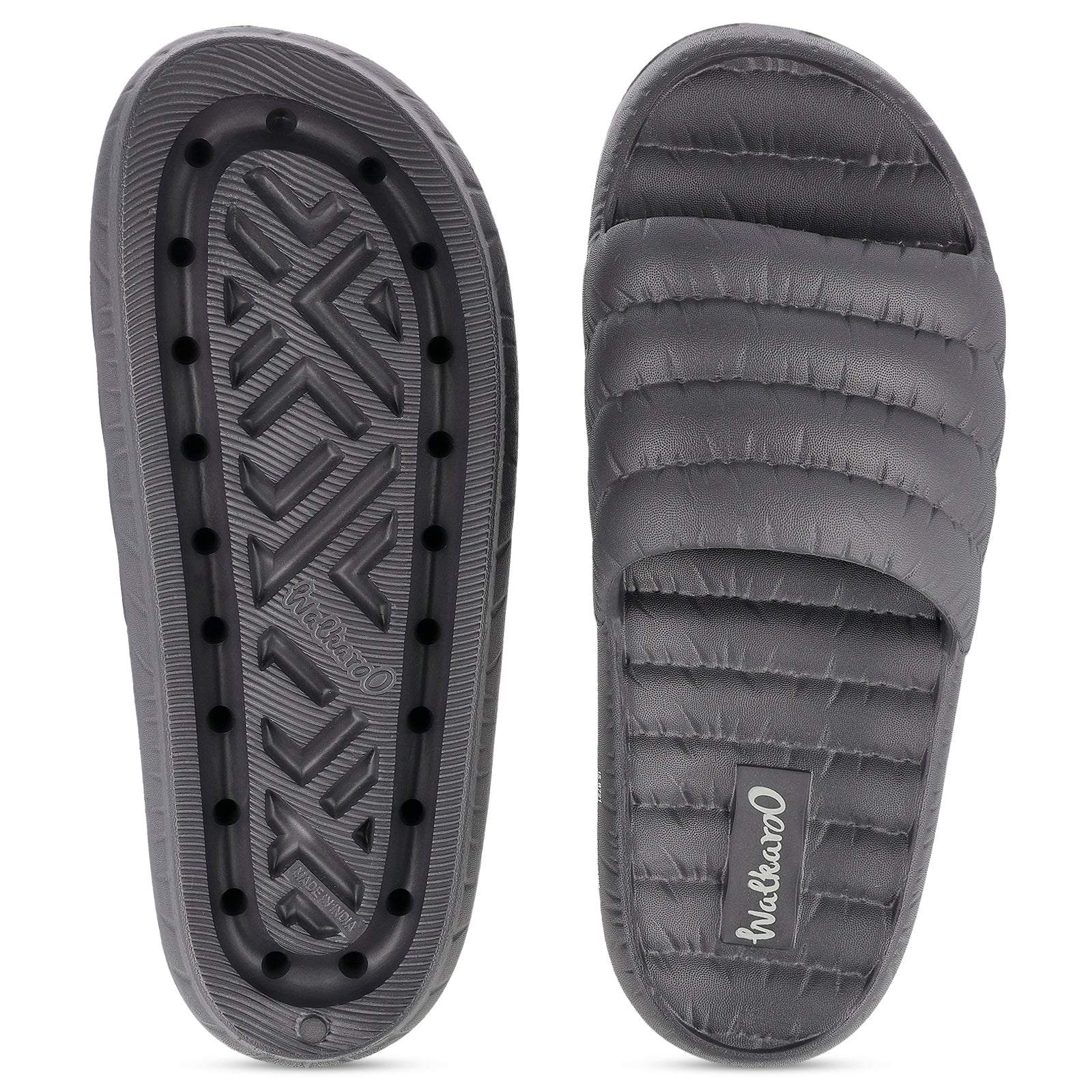 Men's Flip Flop Sliders  - WC8770 Dark Grey - Image 2