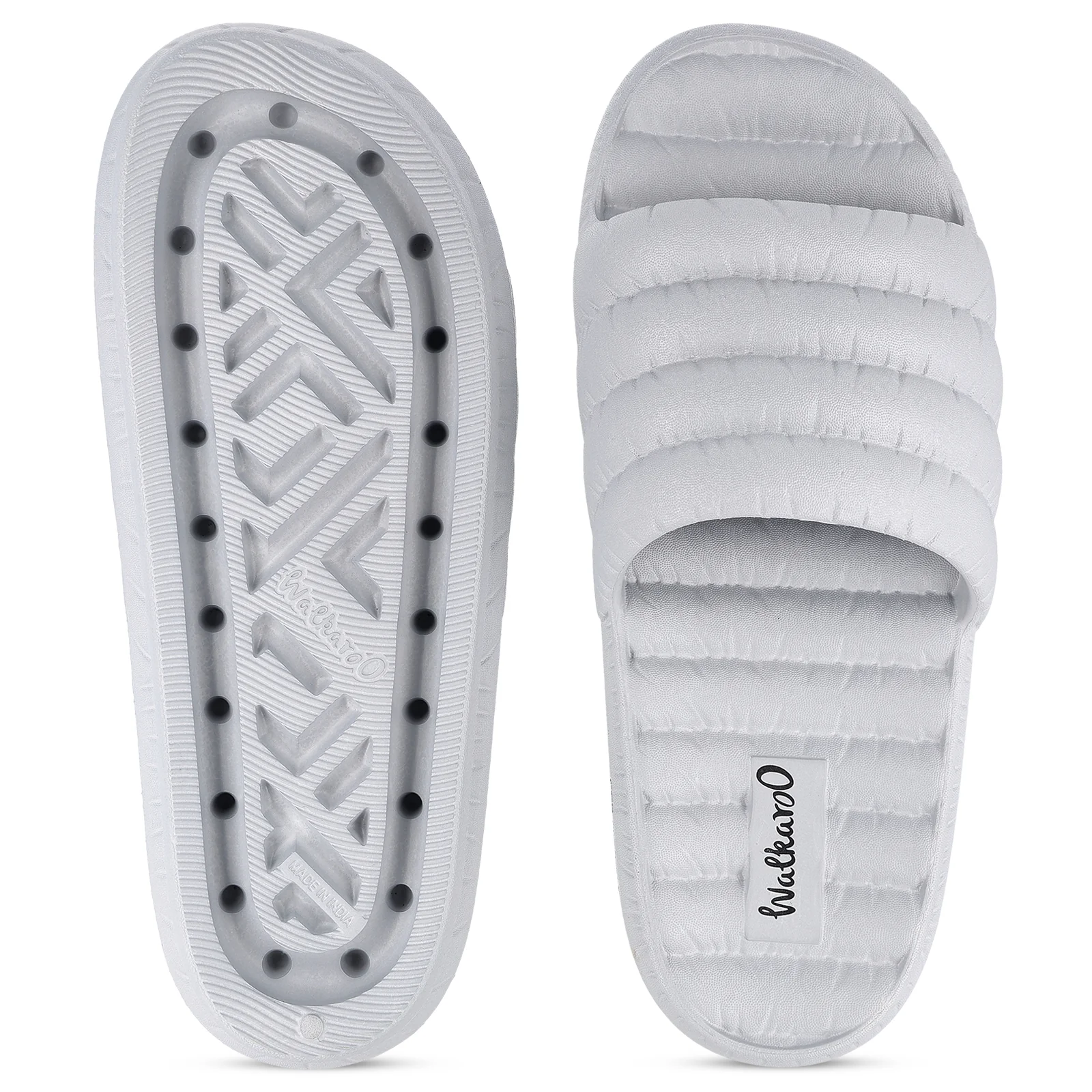 Men's Flip Flop Sliders  - WC8770 Light Grey - Image 2