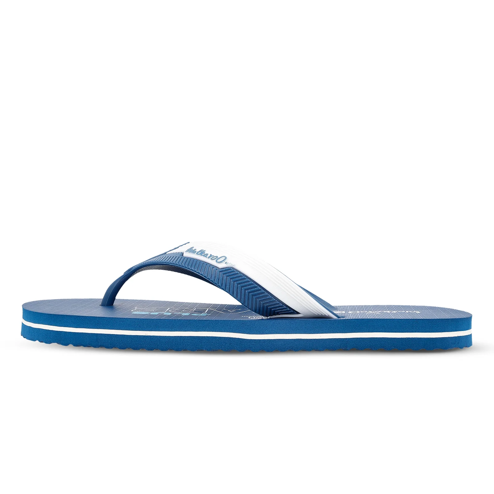 Men's Hawai Slippers - HG153 Teal Blue White - Image 3