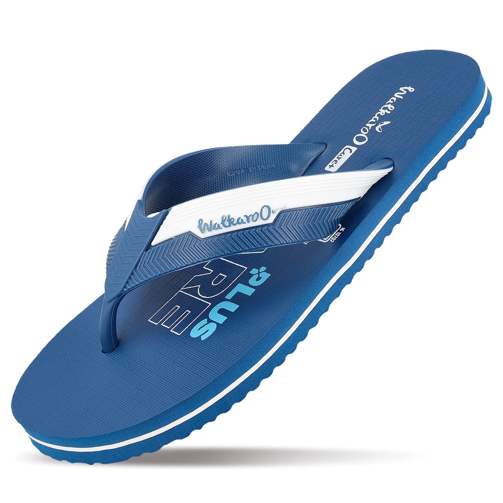 Men's Hawai Slippers - HG153 Teal Blue White - Image 5