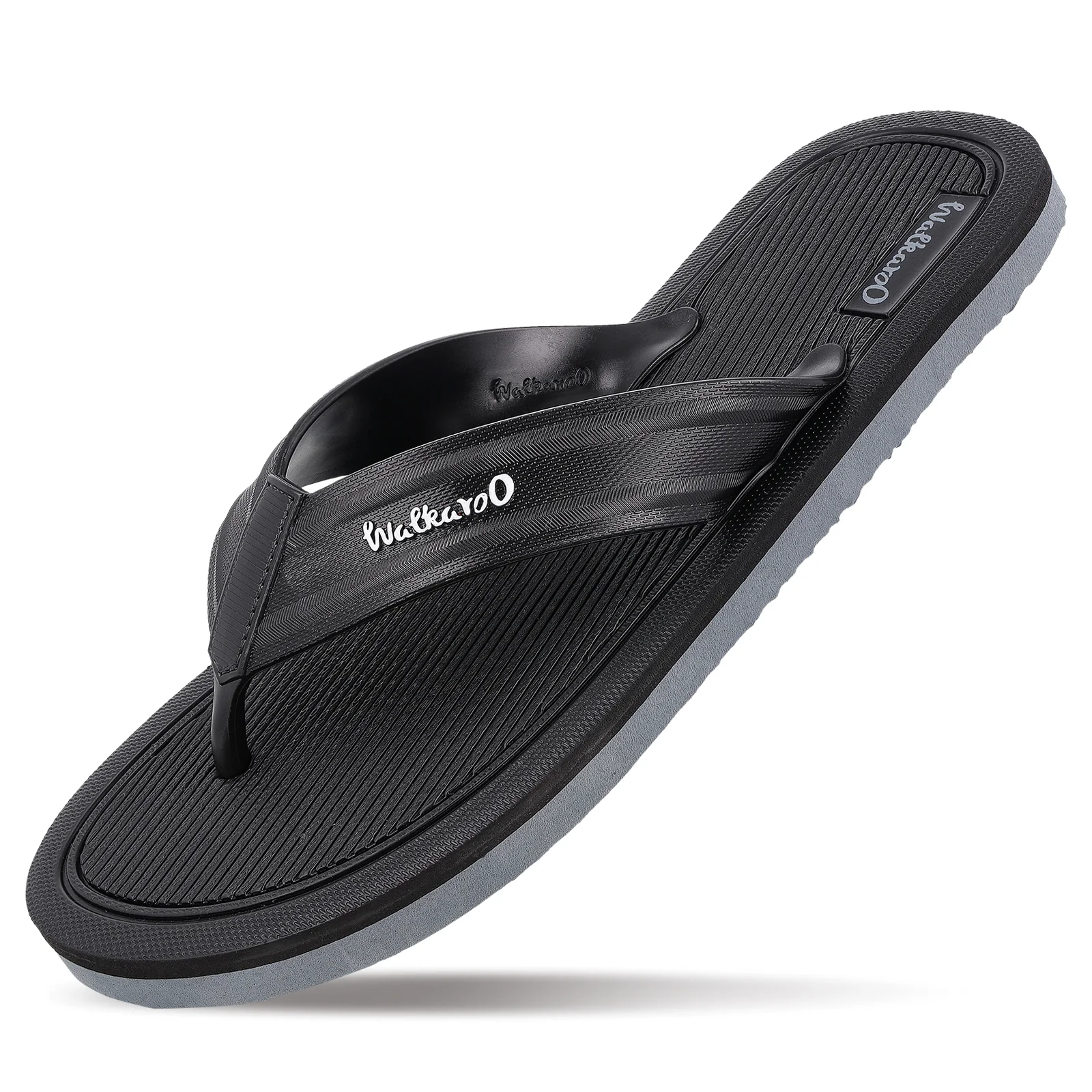Men's Hawai Slippers - HG190 Black Grey - Image 5