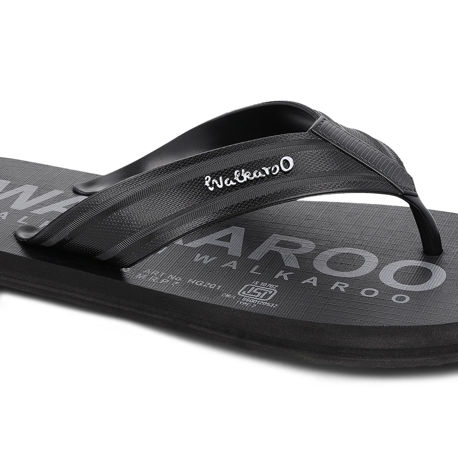 Men's Hawai Slippers - HG201 Black - Image 4