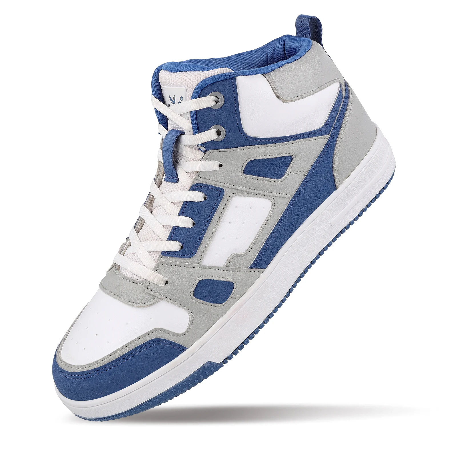 Men's High Top Sneakers - WY3466 Blue White - Image 6