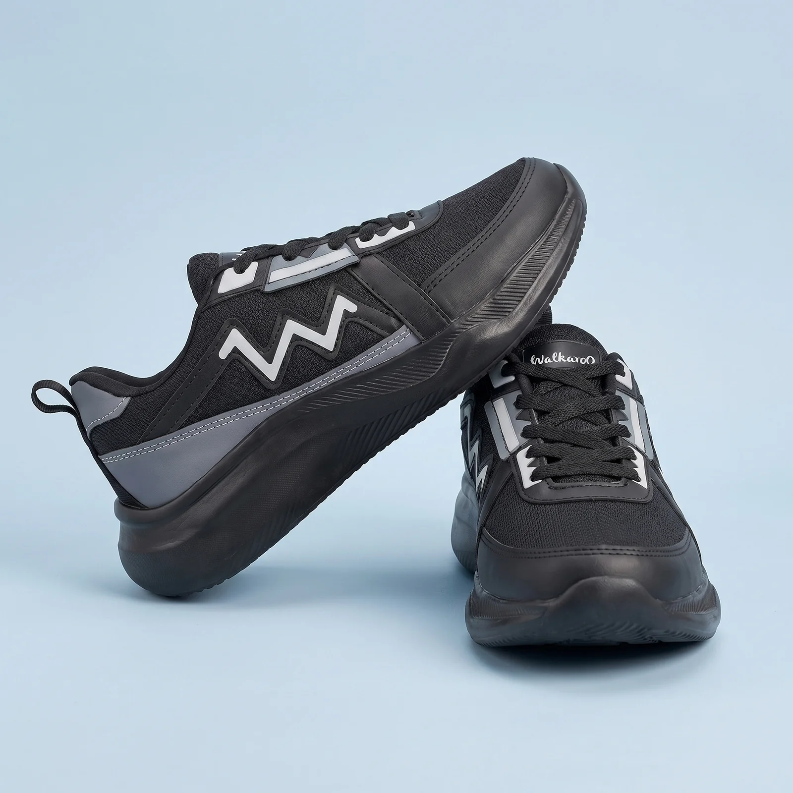 Men's Lace-up Sports Shoe -ONG97006 Black Grey - Image 6