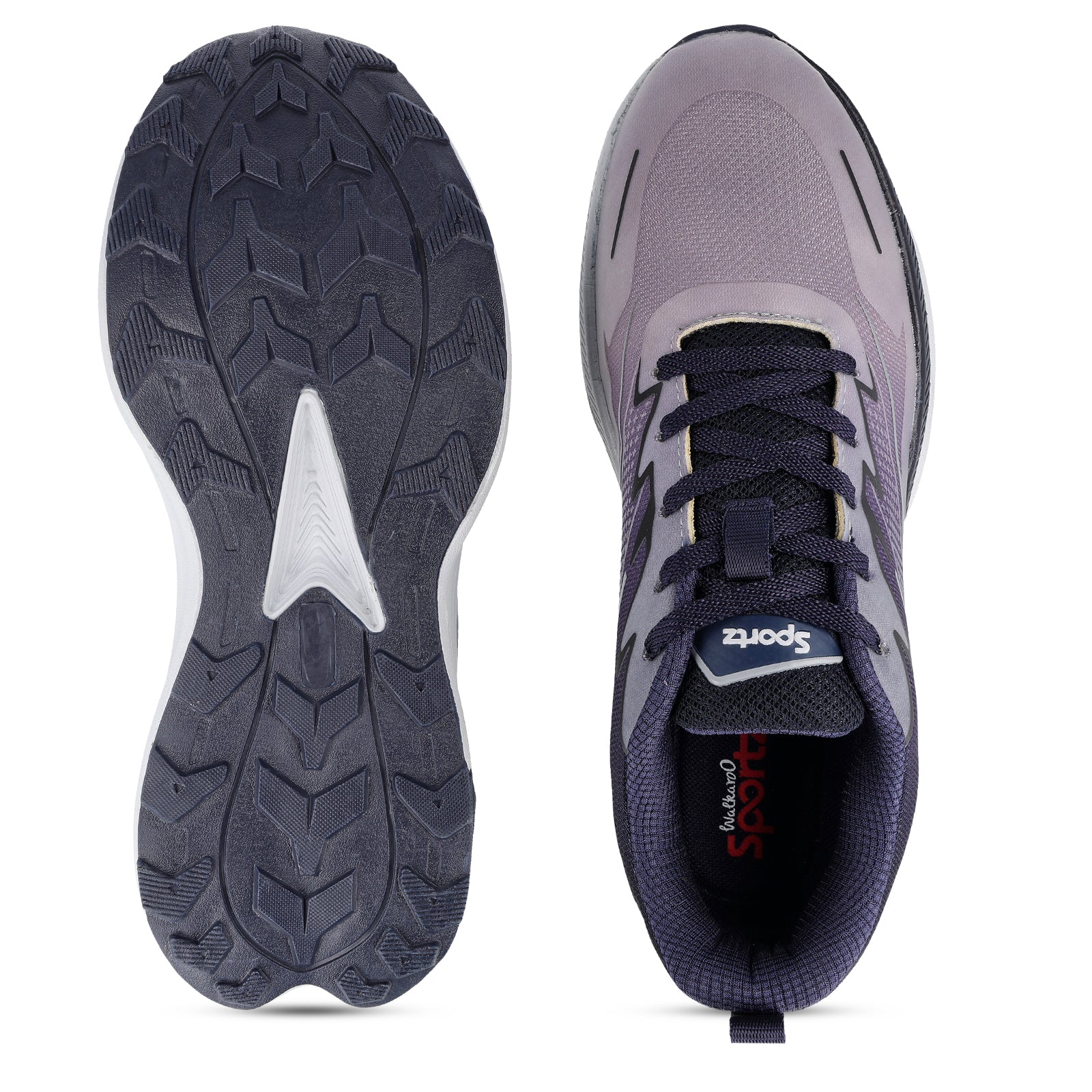 Men's Lace-up Sports Shoe - SGE21006 Navy Blue - Image 2