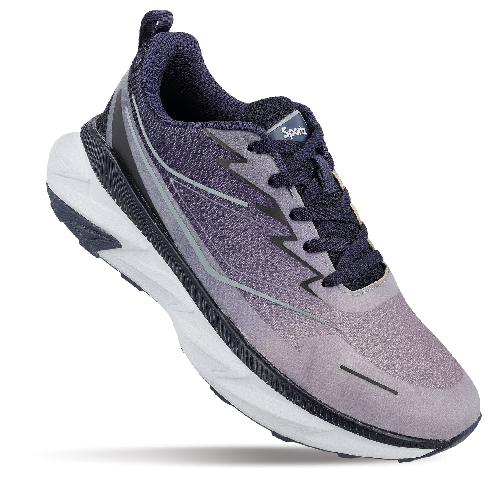Men's Lace-up Sports Shoe - SGE21006 Navy Blue - Image 3